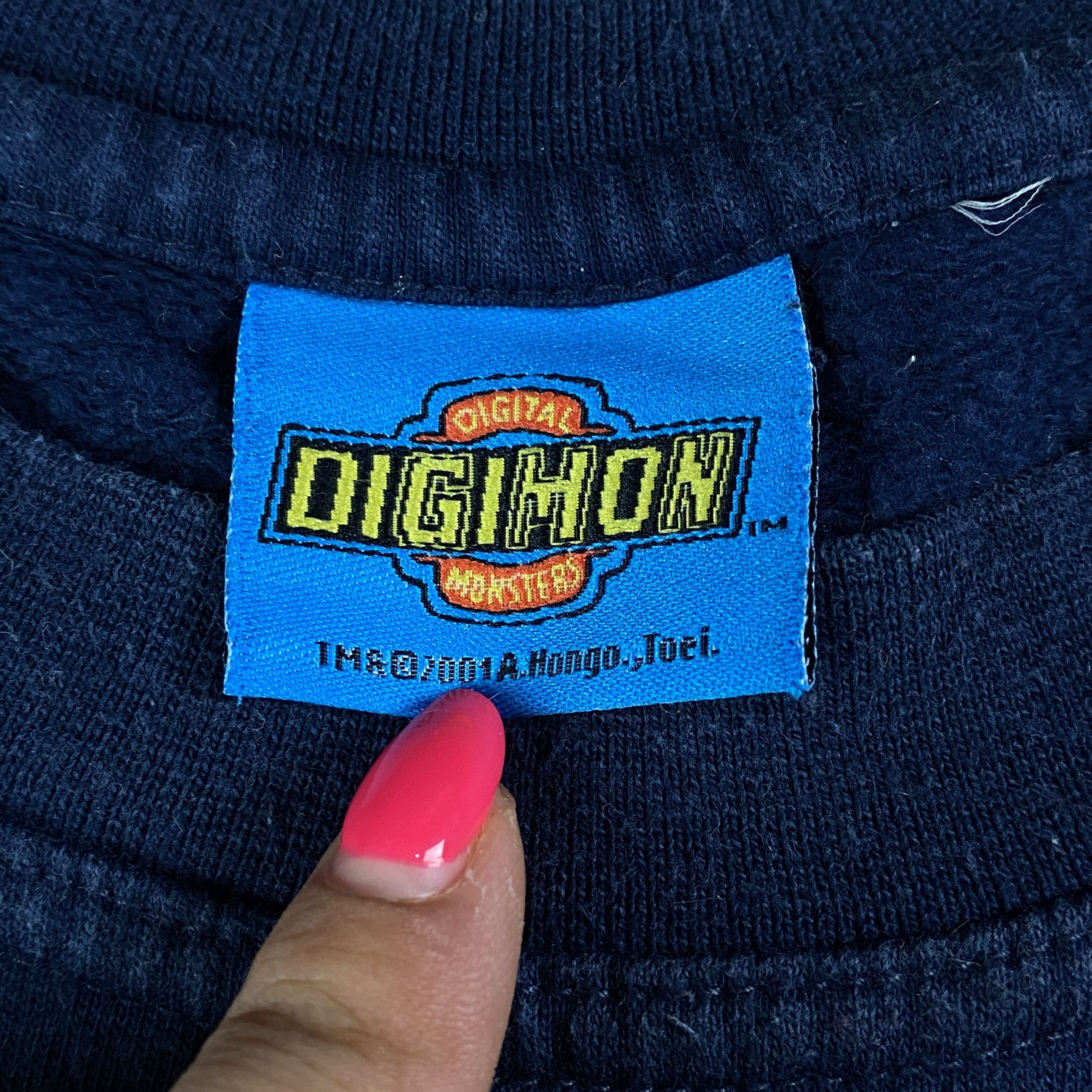 Japanese Brand × Vintage Mens Vintage Sweatshirts Digimon 2001 Size M Size US M / EU 48-50 / 2 - 5 Thumbnail