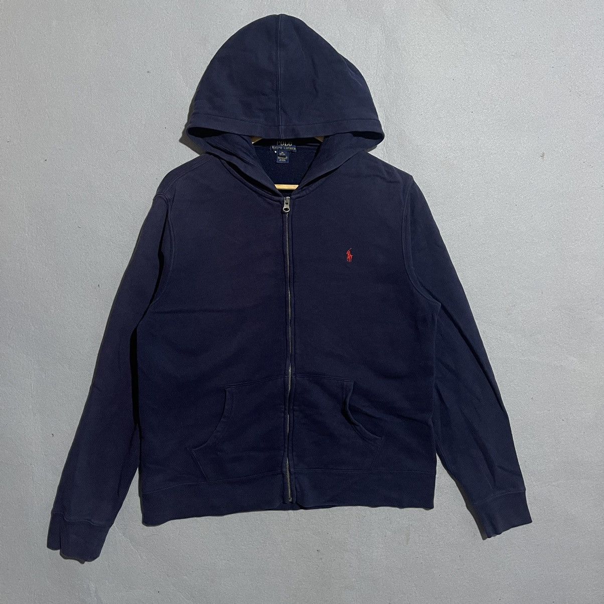 Polo Ralph Lauren Vintage Y2K Polo Ralph Lauren Navy Full-Zip Hoodie Size US S / EU 44-46 / 1 - 1 Thumbnail