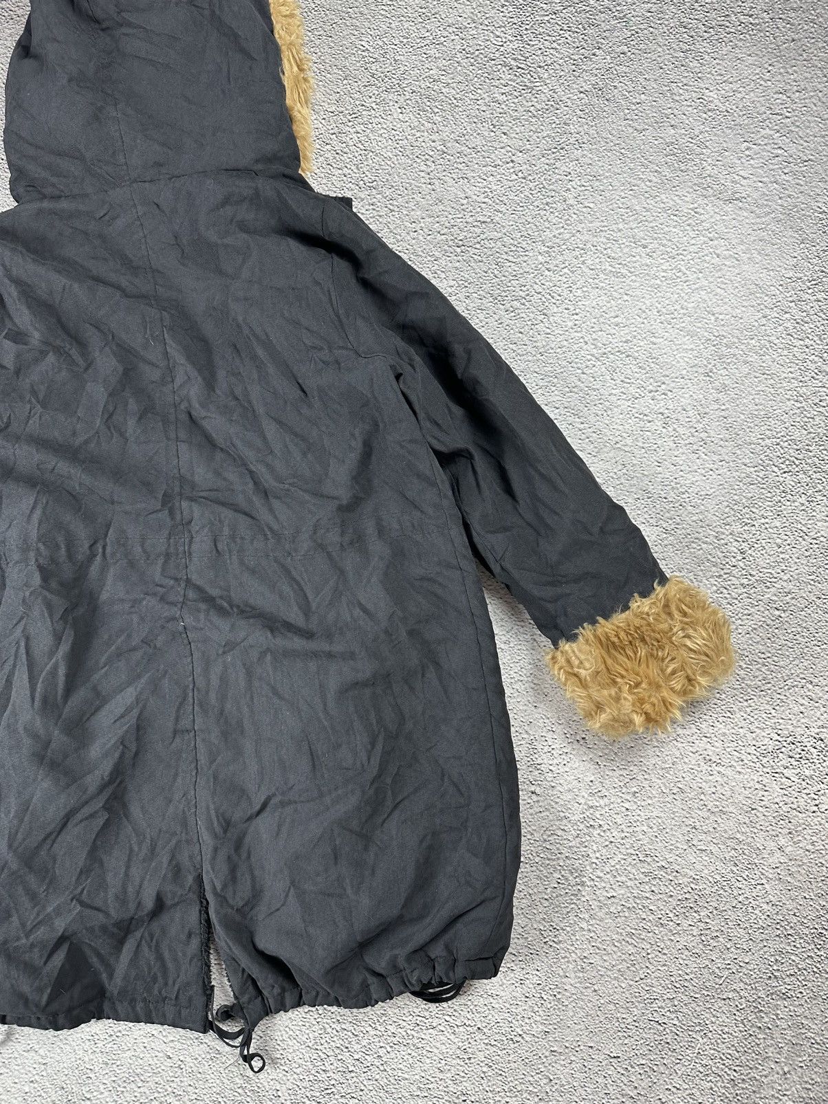 If Six Was Nine Fur Fuzzy Faux Jacket LGB Gothic Hype Coat Opium Parka Size M / US 6-8 / IT 42-44 - 11 Thumbnail