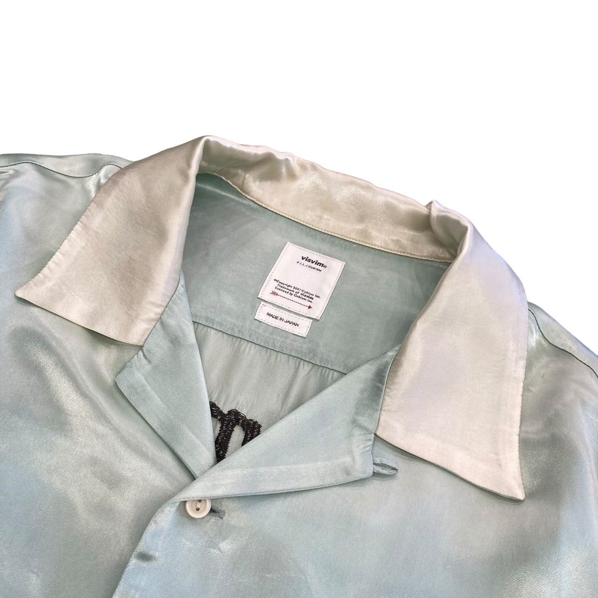 Visvim visvim 24SSSHIRT S s satin open collar shirt 0124105011001 Size US XL / EU 56 / 4 - 3 Thumbnail