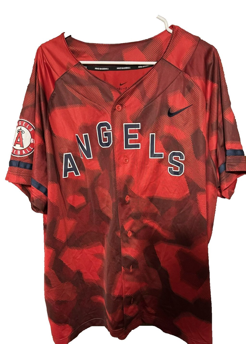 Nike Los Angeles LA Angels of Anaheim Nike Jersey Red Mens Sz XXL Size US XXL / EU 58 / 5 - 1 Thumbnail