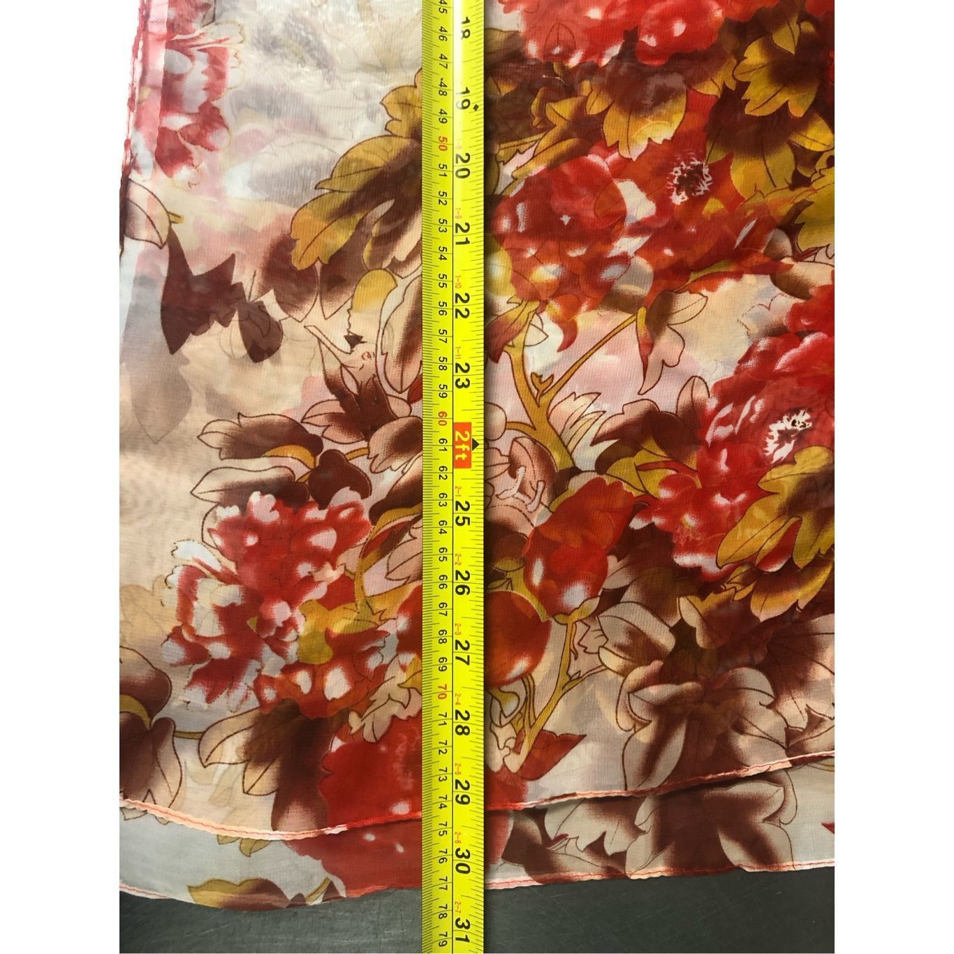 Other Bundle of 2 Scarfs Women’s Red Floral and Red Polka Dot Long Medium Scarf Bundle Size ONE SIZE - 5 Thumbnail