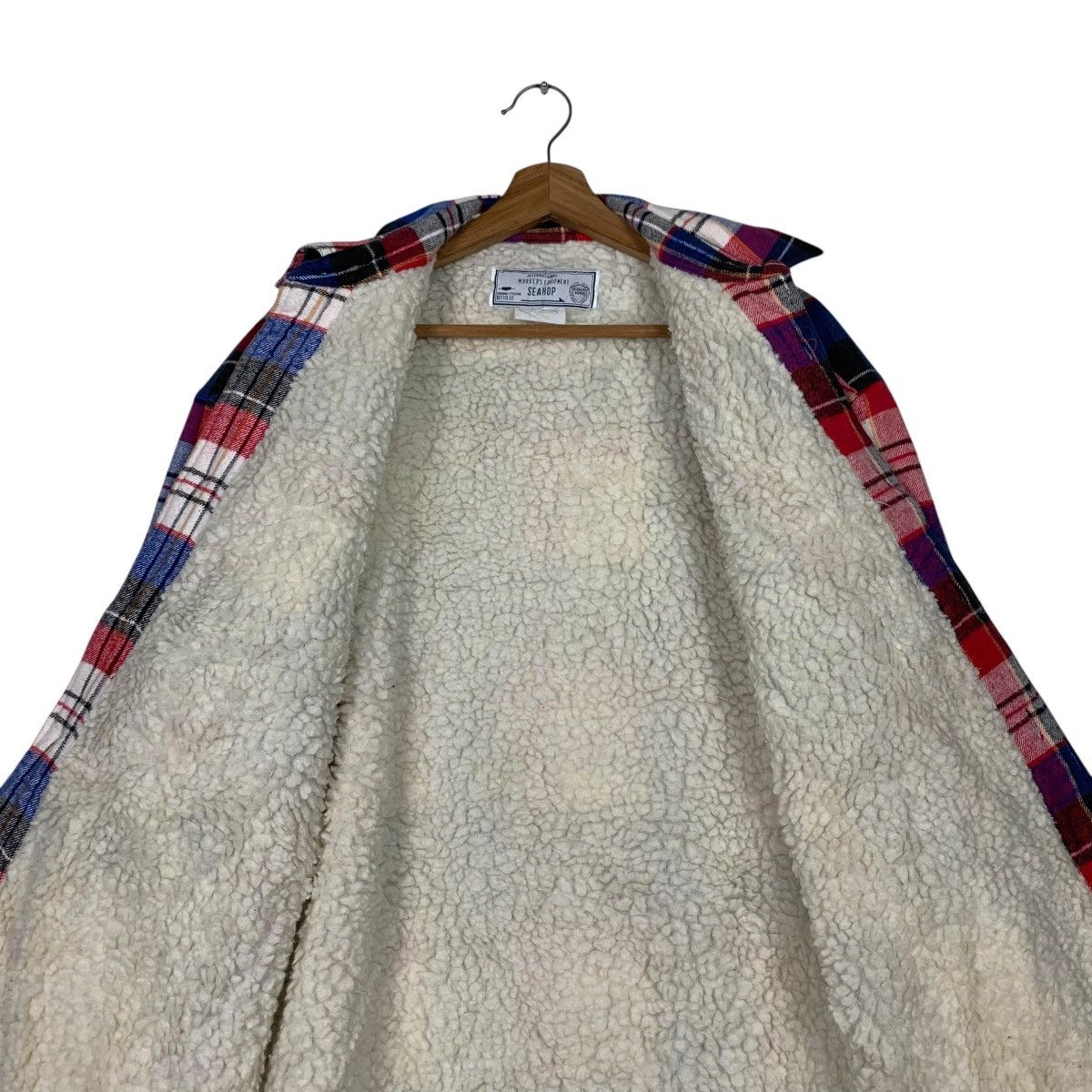 Flannel 90’s SEAHOP Fleece Lined Checked Flannel Jacket #2342-C105 Size US M / EU 48-50 / 2 - 12 Thumbnail