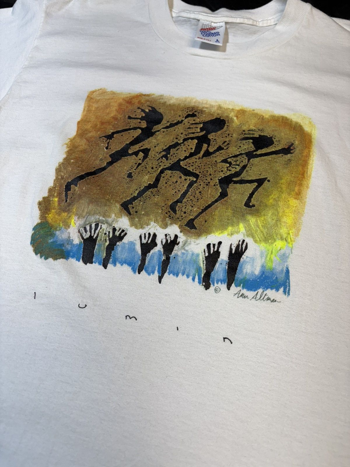 Vintage Vintage 90s Ann Altman “Lumin” Art Tee – Made in USA Size US L / EU 52-54 / 3 - 5 Thumbnail