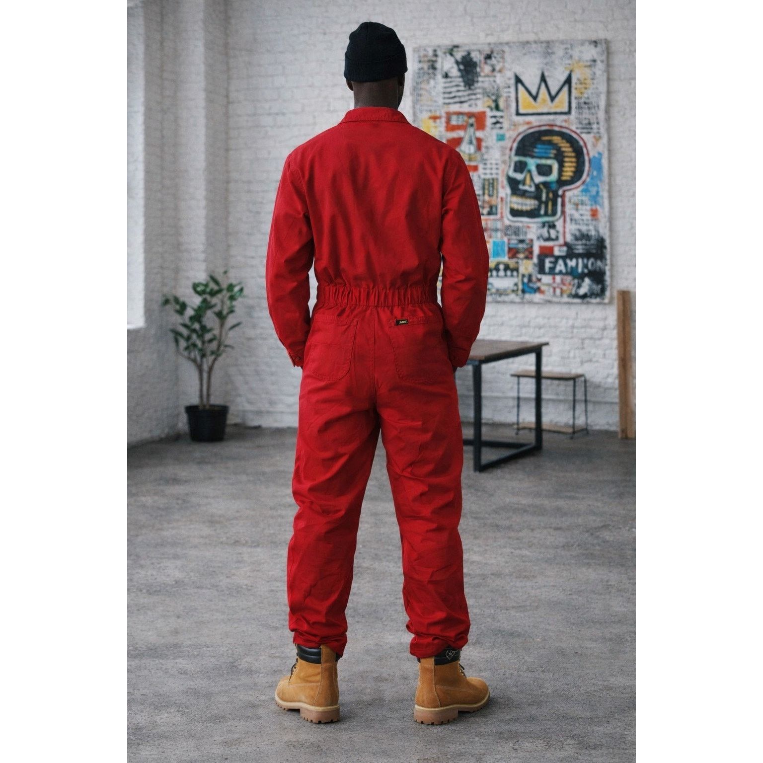 Vintage '70s Union-All Red Overall With Talon Zipper