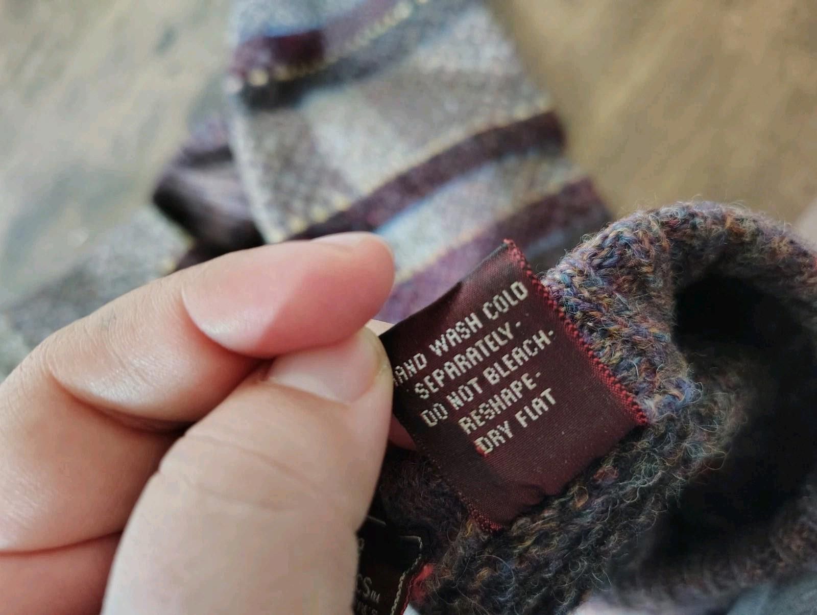 Other Men's 100% wool Vintage Grandpa Sweater Brown Gray Geometric Size US M / EU 48-50 / 2 - 7 Thumbnail