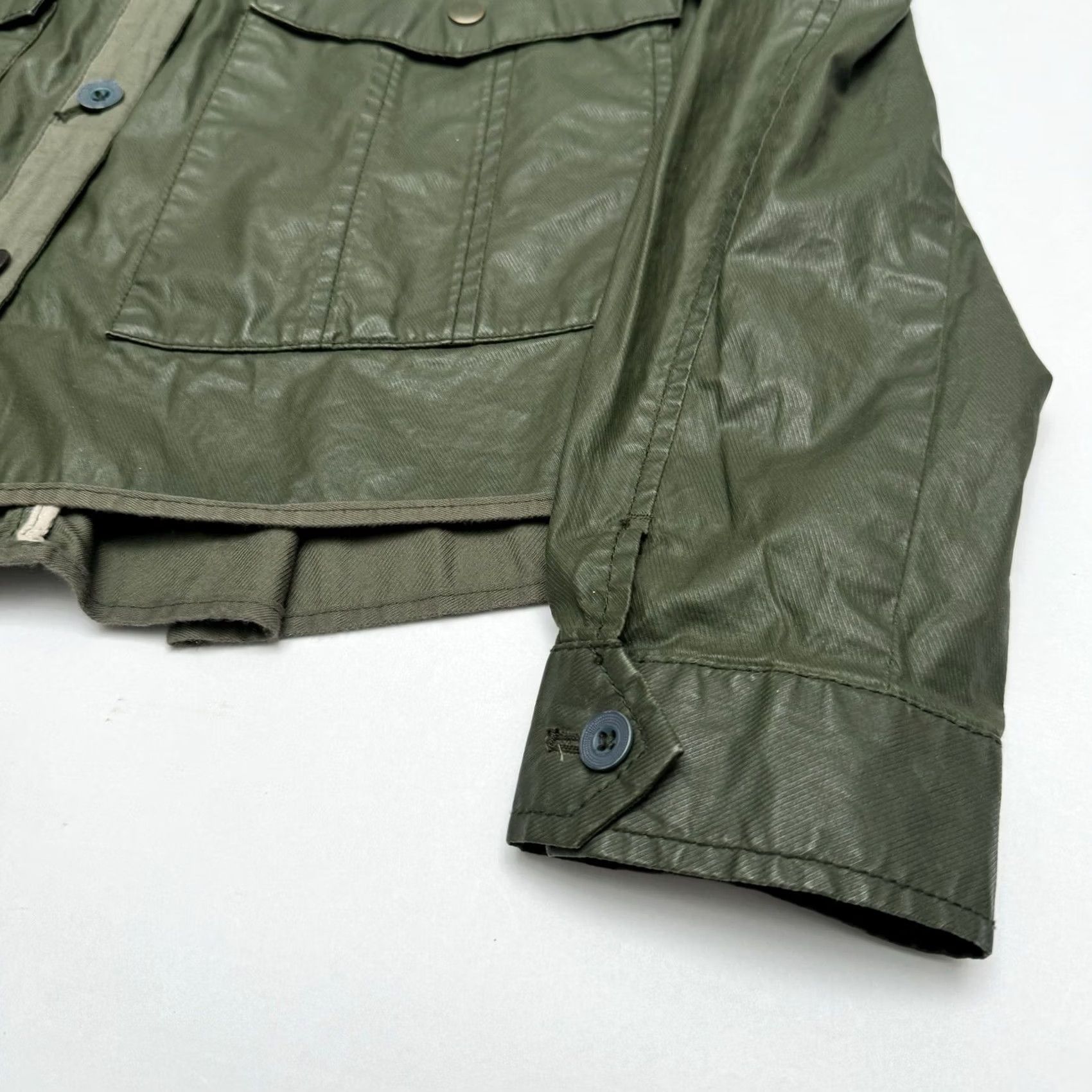 Anthropologie Hei Hei Anthropologie Women's Small Olive Utility Button Up Shirt Size S / US 4 / IT 40 - 3 Thumbnail