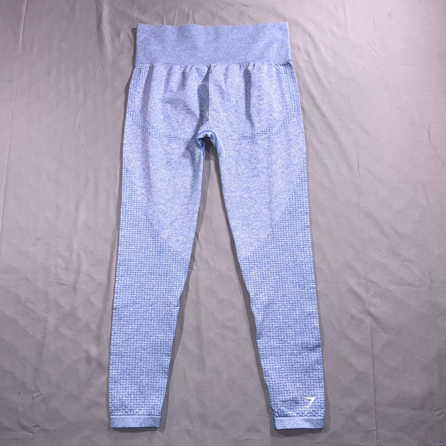 Gymshark Gymshark Leggings Womens Small Blue Energy Seamless High Rise Textured Yoga Size 28" / US 6 / IT 42 - 2 Thumbnail