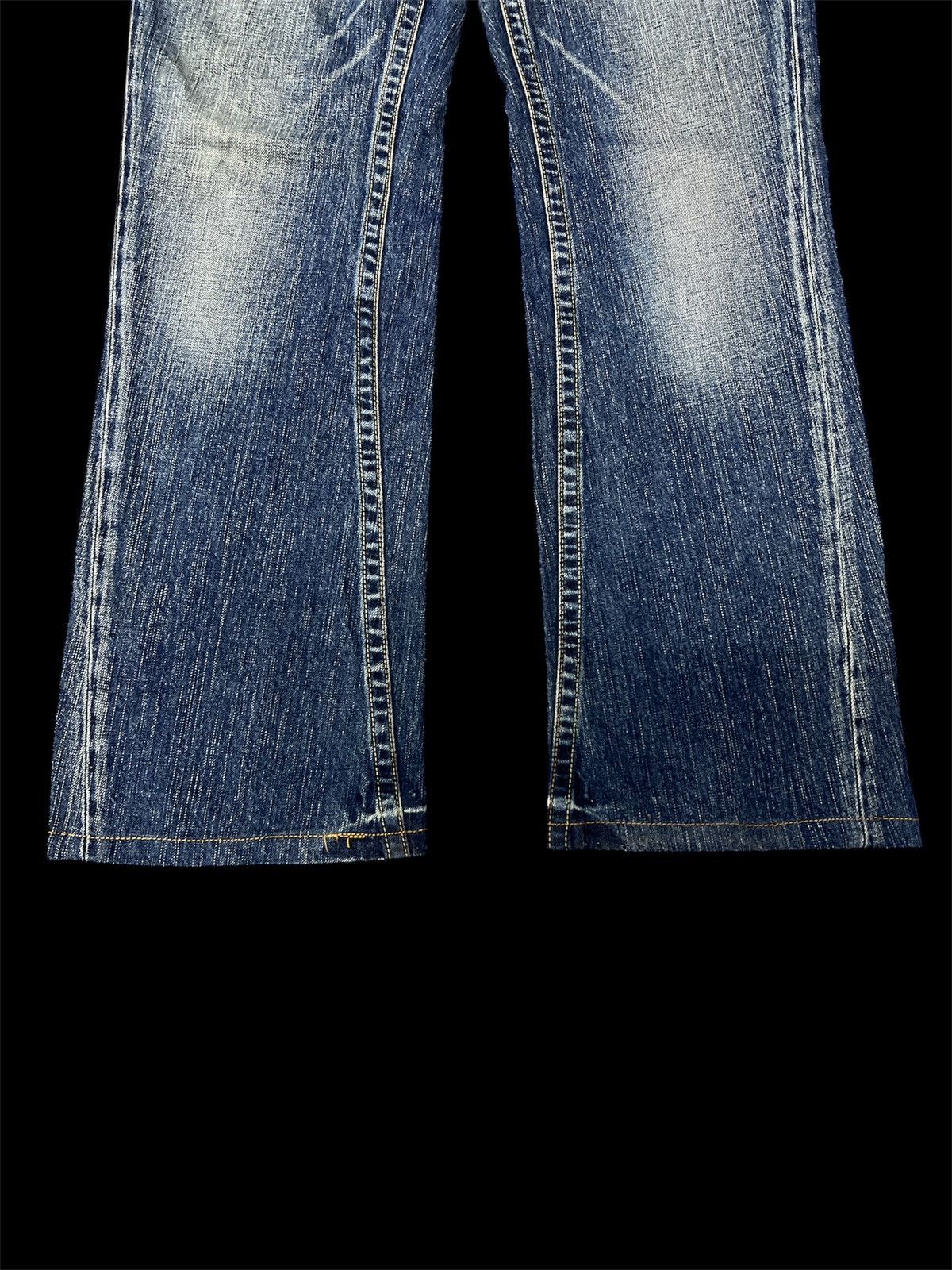 Japanese Brand × Jean FLARED‼️VAUX LOW RISE DISTRESSED DENIM PANT Size US 30 / EU 46 - 4 Thumbnail