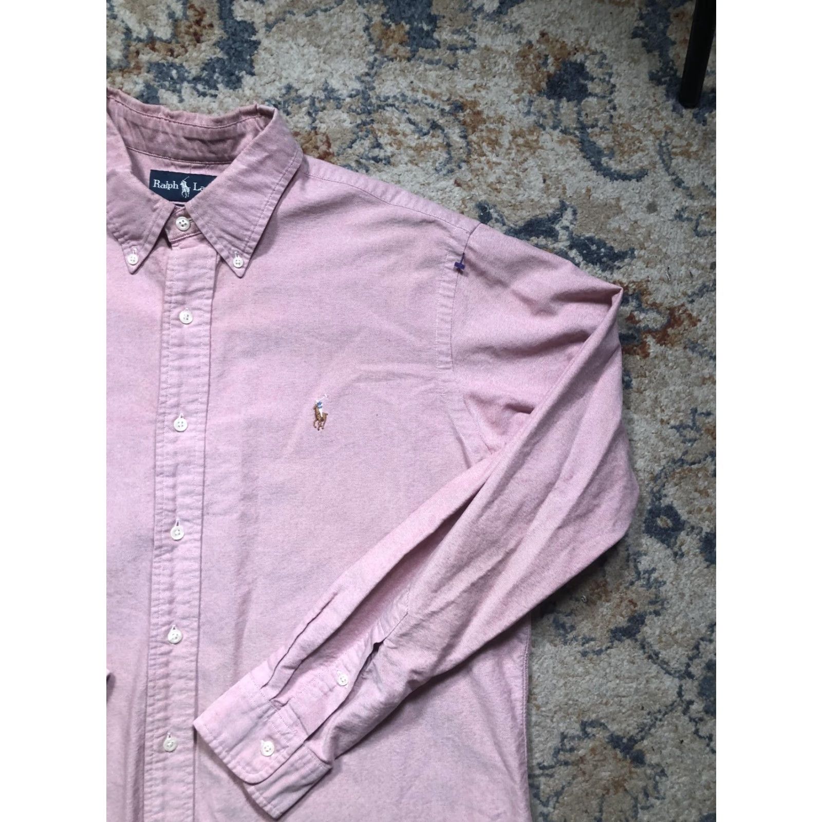 Ralph Lauren Ralph Lauren Shirt Mens XL Pink Custom Fit Button Down Oxford Long Sleeve Size US XL / EU 56 / 4 - 4 Thumbnail