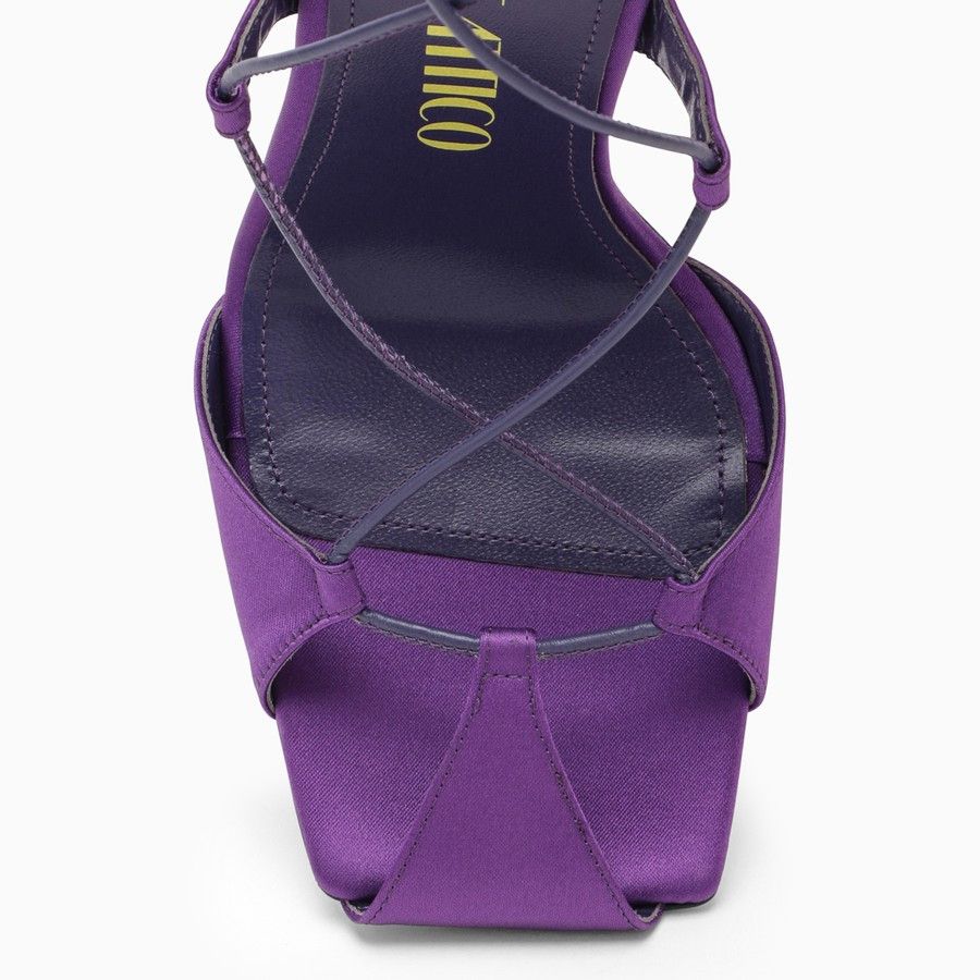 The Attico o1d2blof1024 Stain Adele Sandal in Purple Size US 8 / IT 38 - 3 Thumbnail
