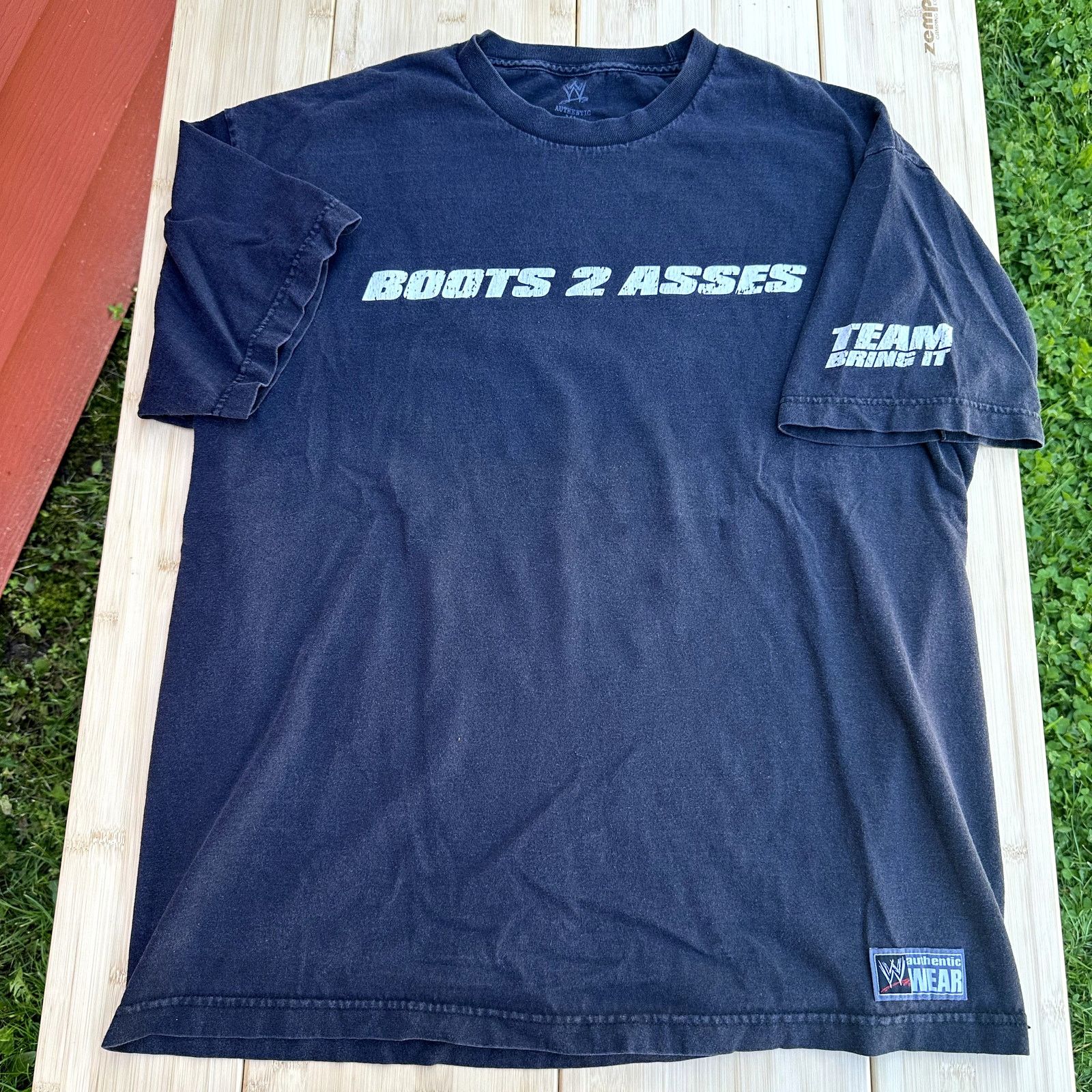 Japanese Brand × WWE The Rock Wrestling Shirt Boots 2 Asses 24/7 365 Size XL Size US XL / EU 56 / 4 - 3 Thumbnail