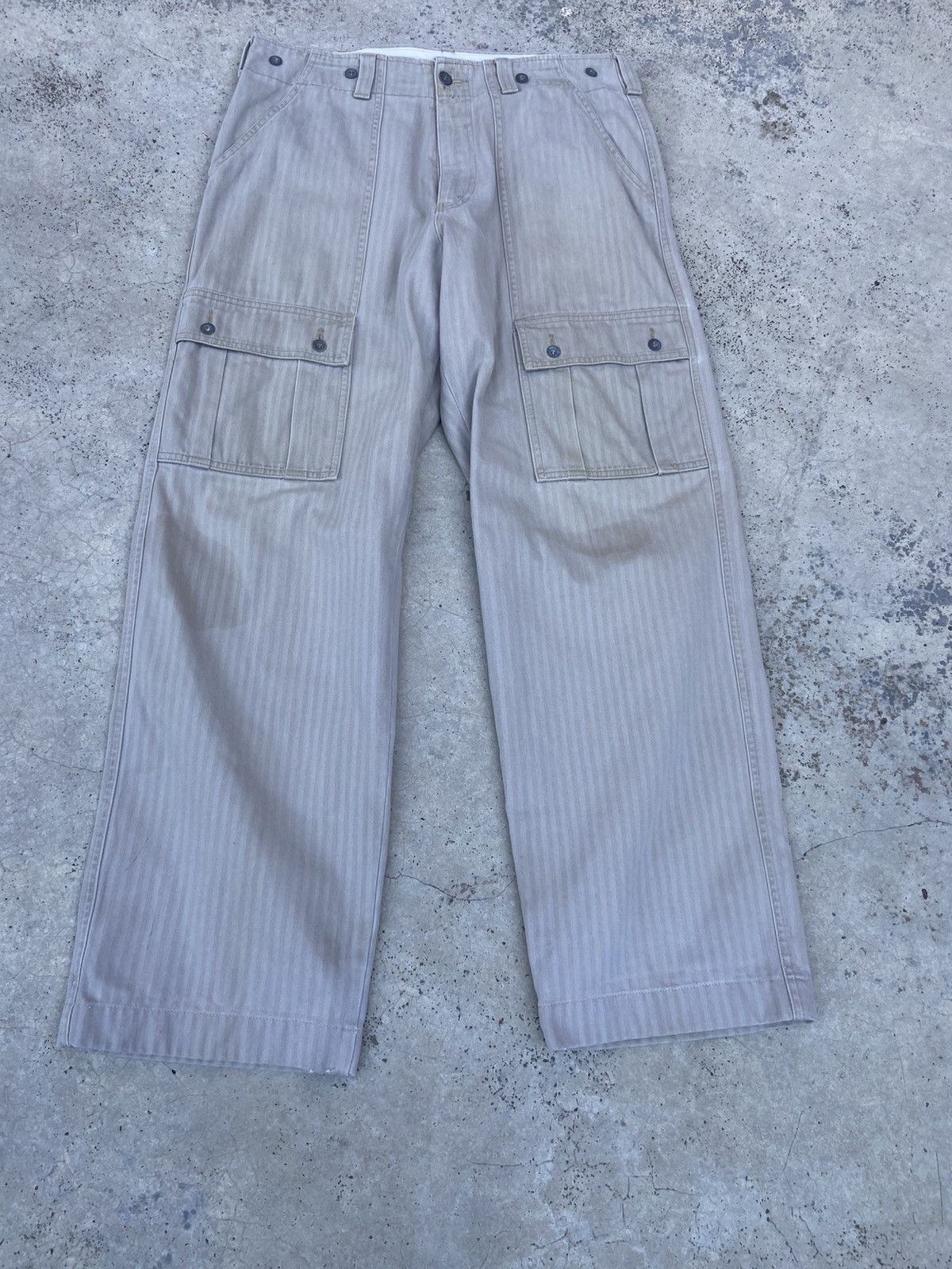 Vintage Vintage Bobson Cargo pants herring bones cargos Size US 35 - 2 Thumbnail