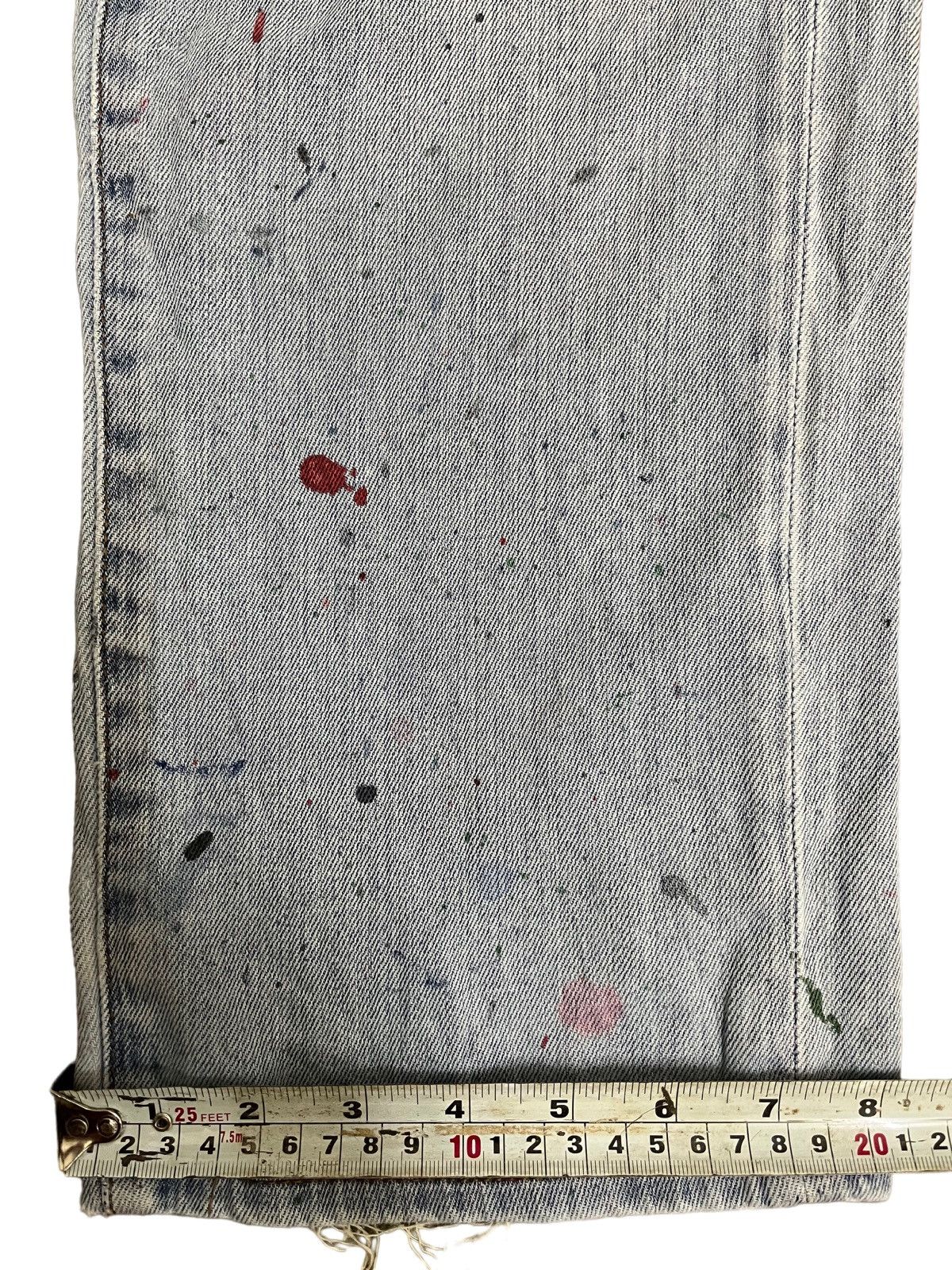 Japanese Brand × Jun Takahashi × Uniqlo Vintage Japanese Uniqlo Distressed Paint Artwork Style Denim Size US 32 / EU 48 - 13 Thumbnail