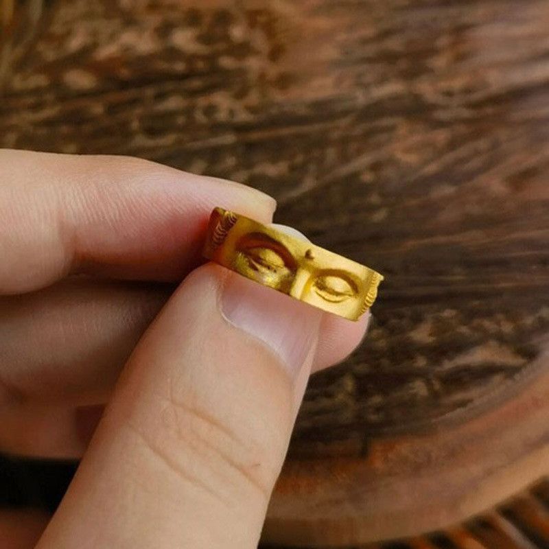 Jewelry Buddhism Jewelry Rings Open Size Chrome Ring (Size 7-13) Size ONE SIZE - 6 Thumbnail