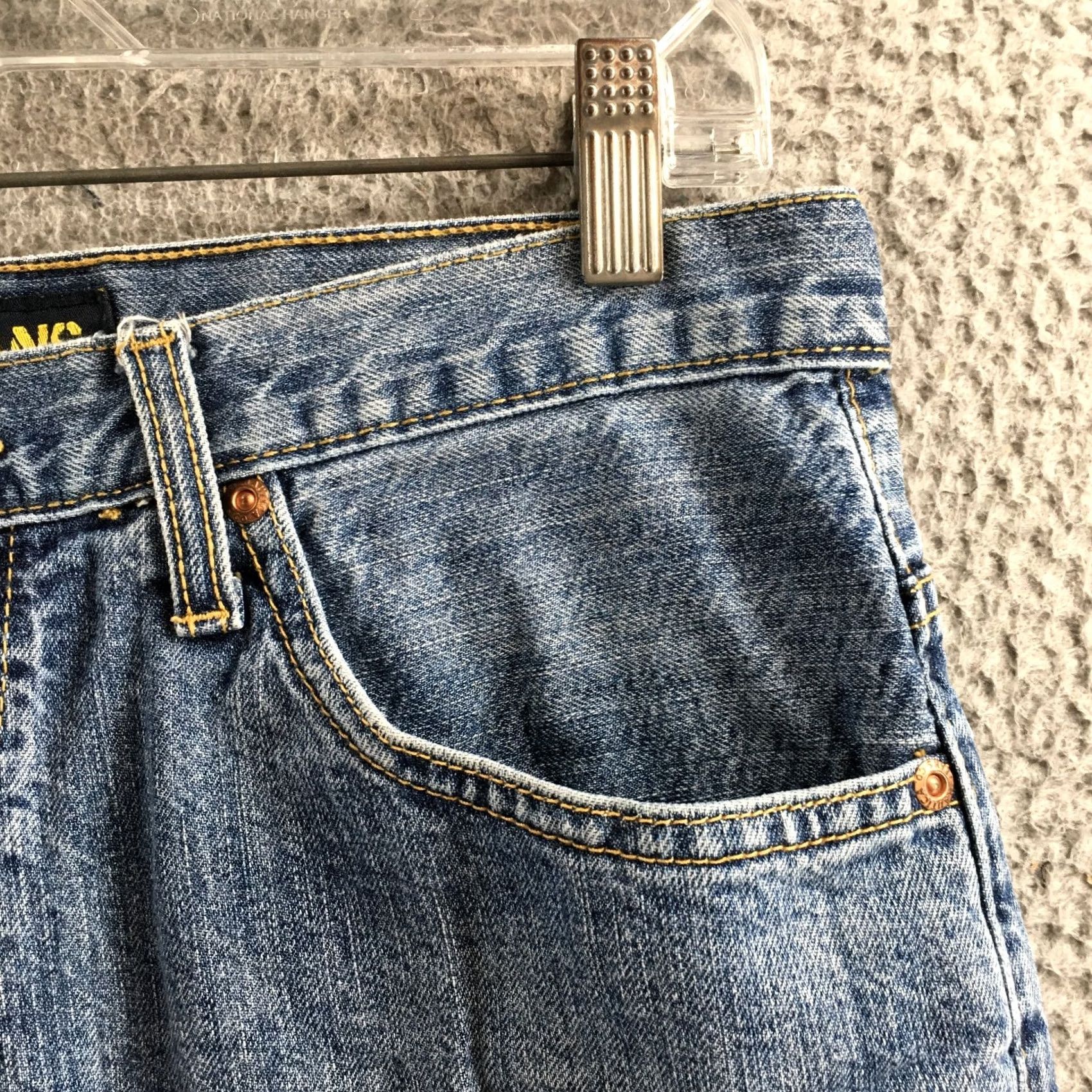 Nautica Nautica Cropped Jeans Mens 32x30 Blue Denim Cotton Mid Rise Zip Fly 5 Pockets Size US 32 / EU 48 - 4 Thumbnail