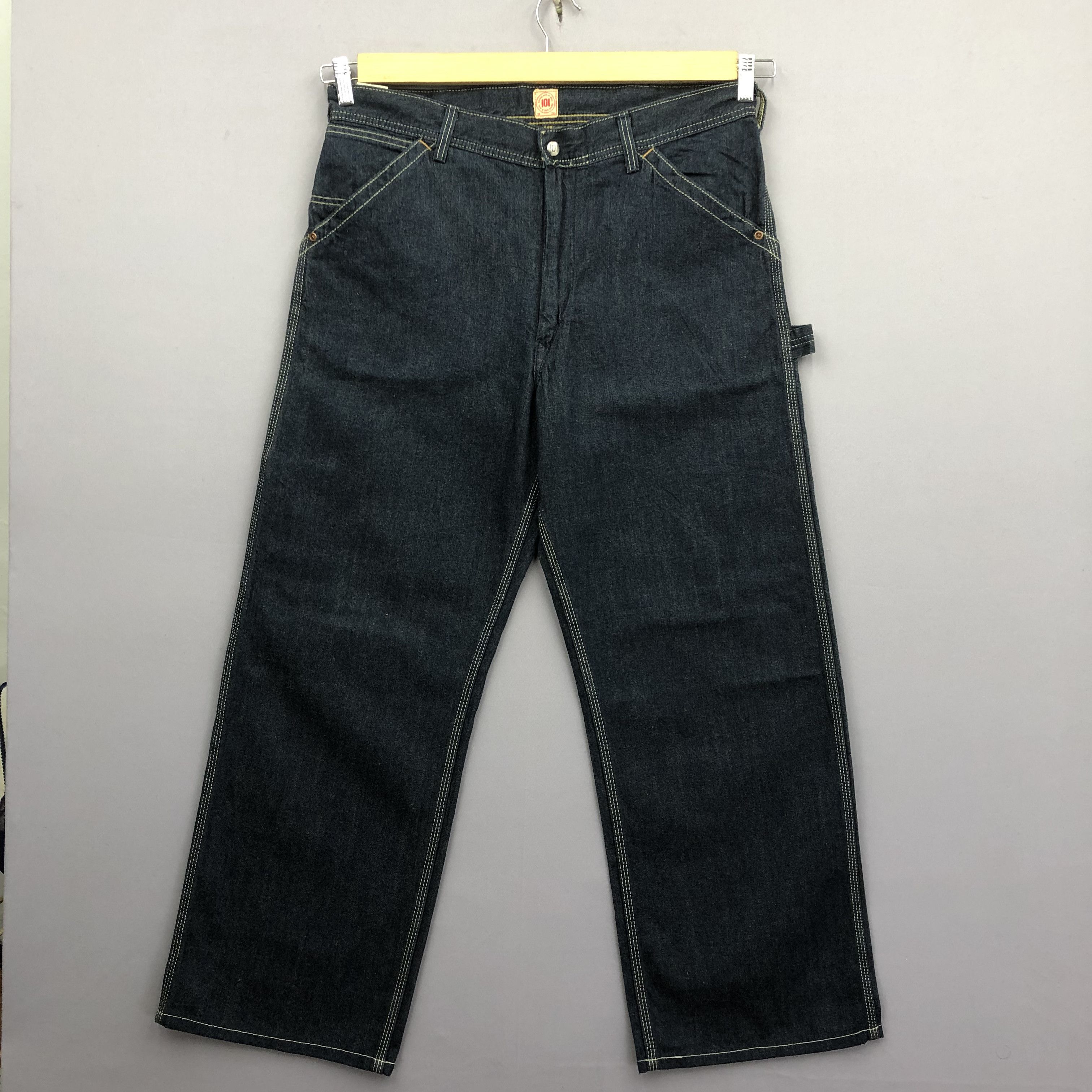 Edwin Crazy 90s Edwin 101 Baggy Carpenter Jean Buckle Skater Denim Size US 36 / EU 52 - 2 Thumbnail