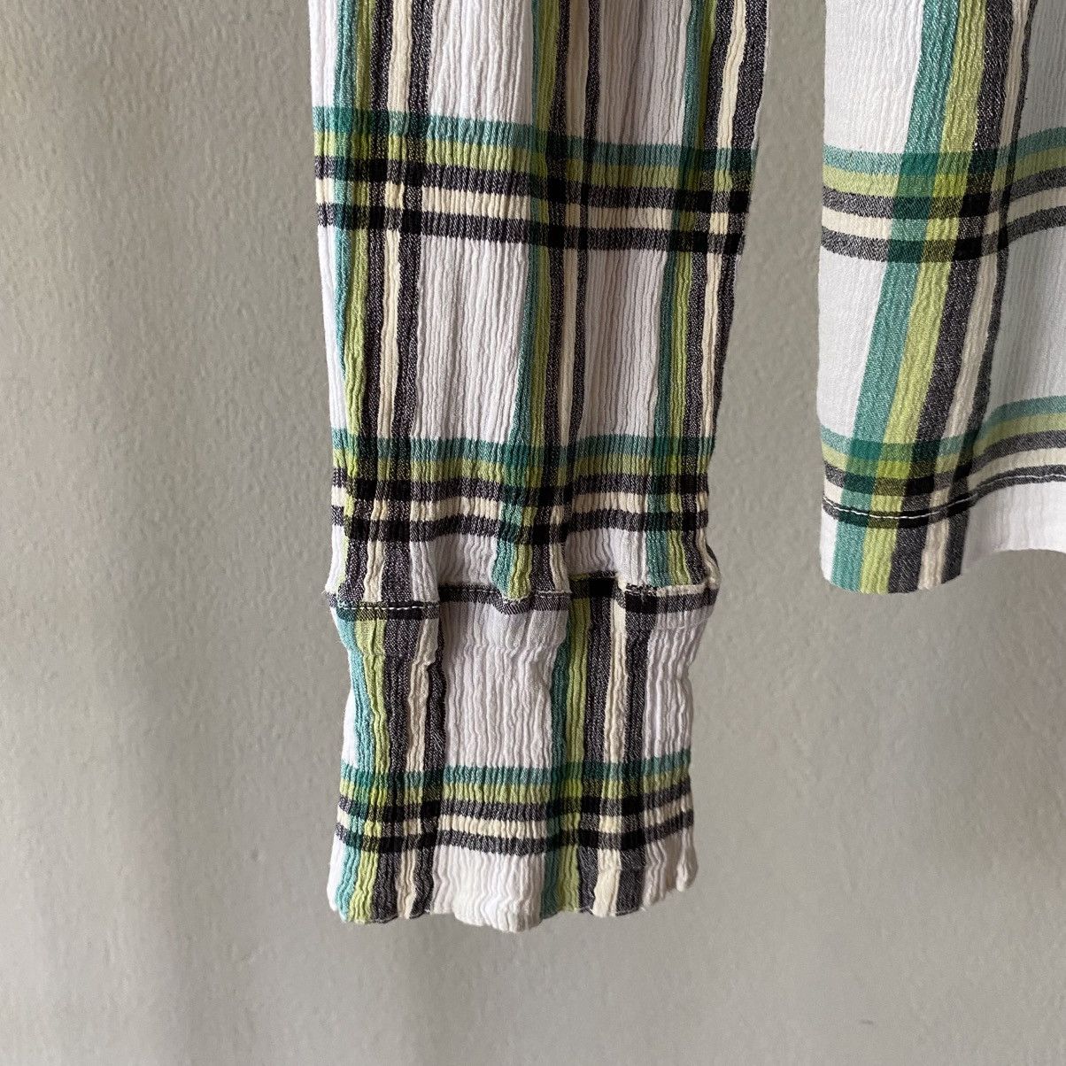 Tsumori Chisato Tsumori Chisato Plaid Long Sleeve Button-Up Shirt Size XS / US 0-2 / IT 36-38 - 13 Thumbnail