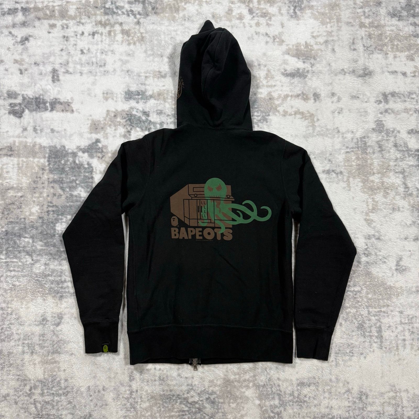 Authentic Bape 2000’s Bapeots Octopus Full Zip Hoodie S