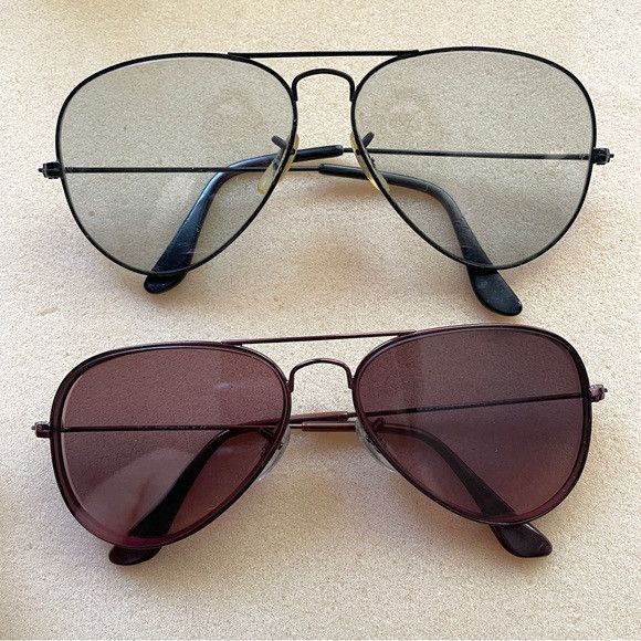 RayBan Vintage B&L Ray Ban Large Aviator Sunglasses - USA 🇺🇸 Size ONE SIZE - 13 Thumbnail