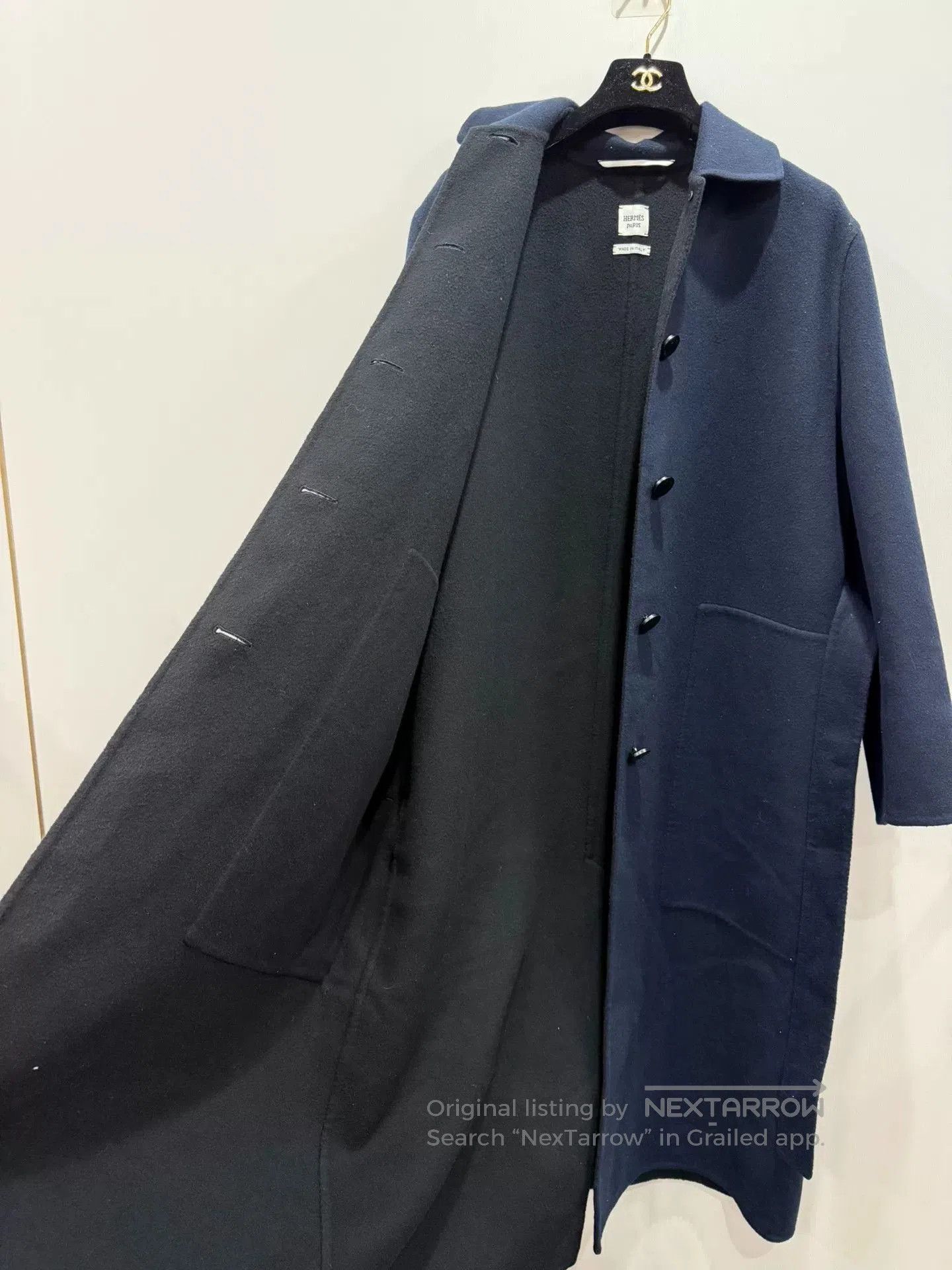 Hermes black cashmere coat from hermes brand. Size US M / EU 48-50 / 2 - 4 Thumbnail