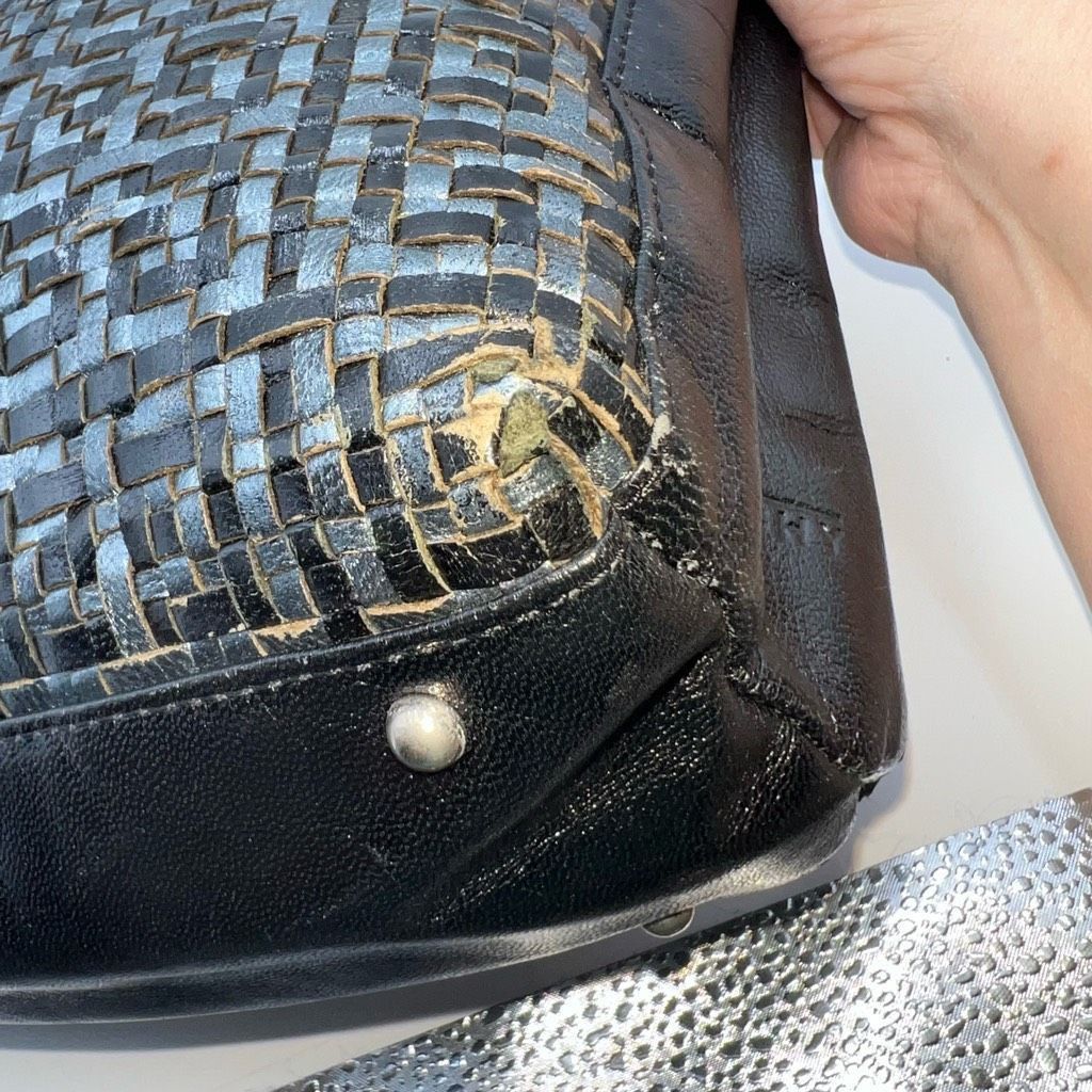 Givenchy Givenchy Vintage Woven Signature with Acrylic Handles Size ONE SIZE - 8 Thumbnail