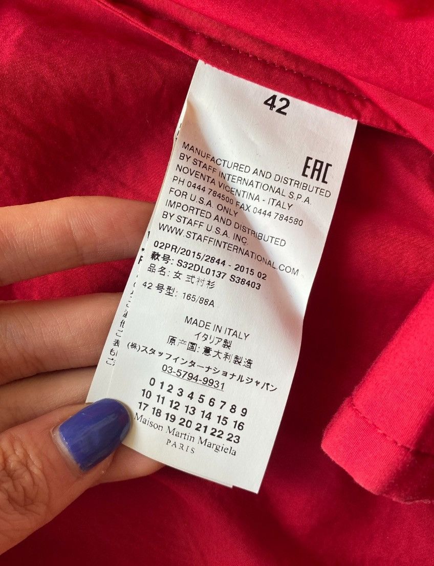 Maison Margiela Mm6 Masion Margiela Scarlet Shirt 2412-Nextarrow Size M / US 6-8 / IT 42-44 - 3 Thumbnail