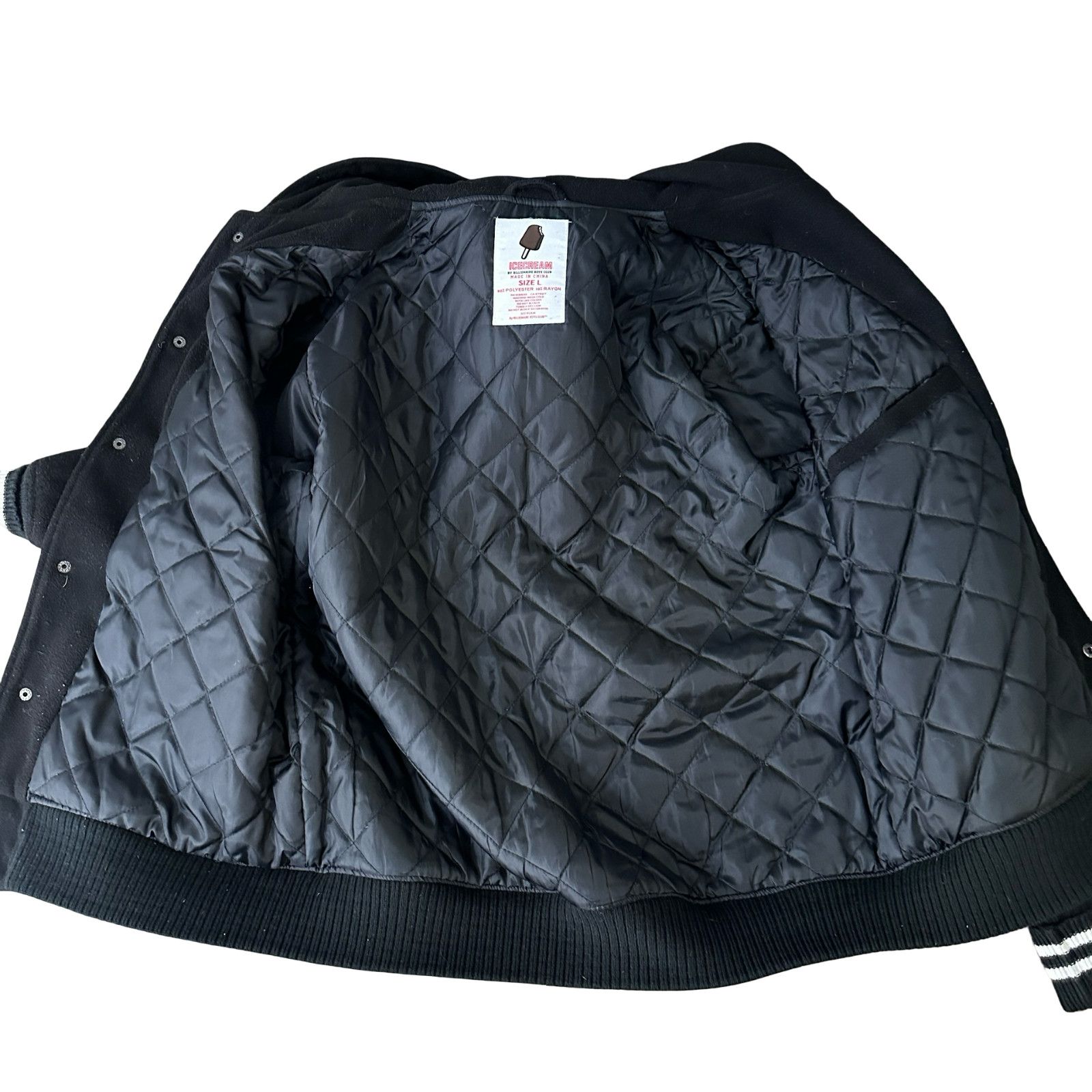 & Other Stories Ice Cream Billionaire Boy Club BBC Bomber Jacket Men L Black Size US L / EU 52-54 / 3 - 7 Thumbnail