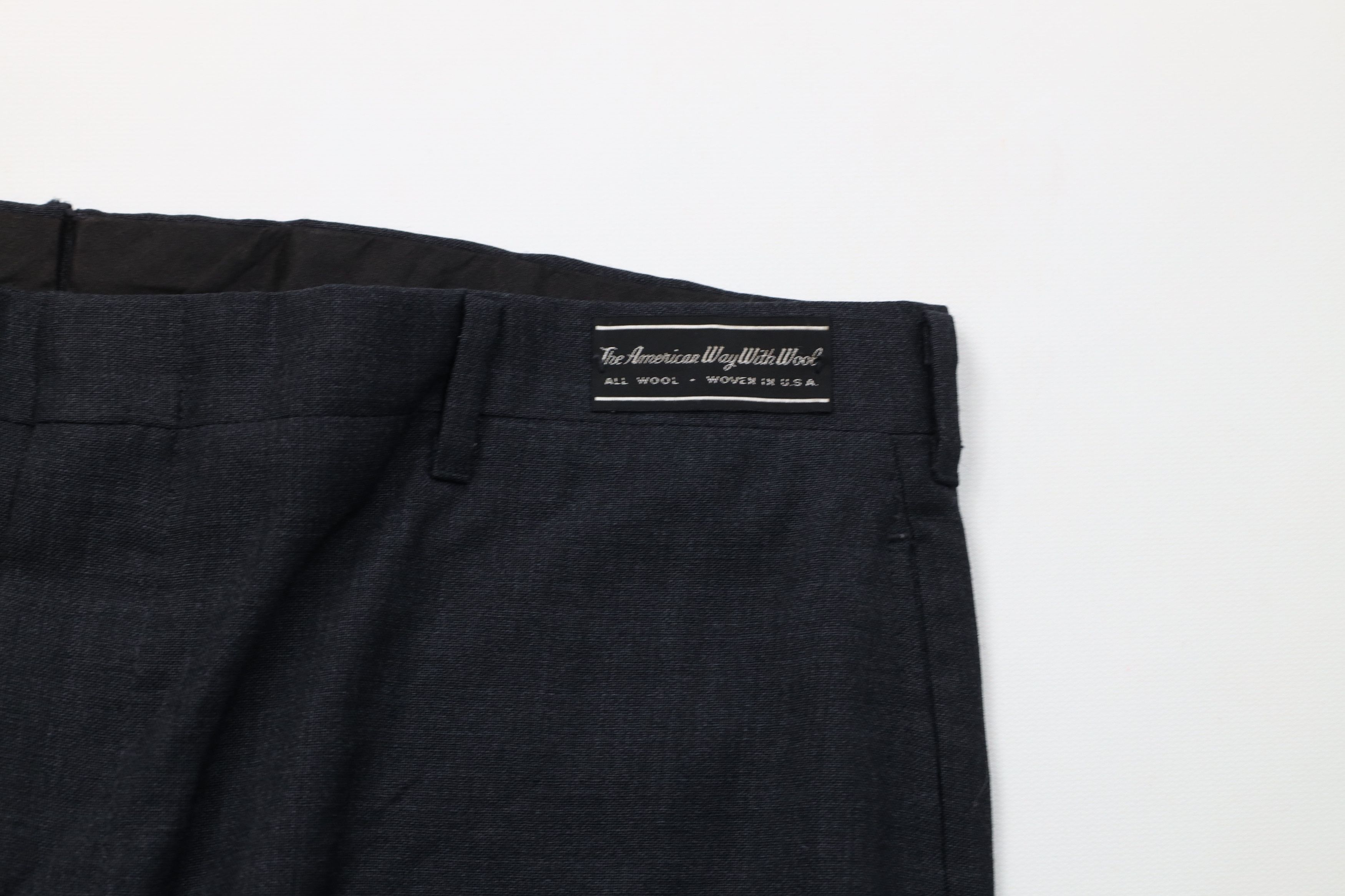 Vintage Vintage 60s Streetwear Knit Chino Pants Charcoal Gray USA Size US 36 / EU 52 - 8 Thumbnail