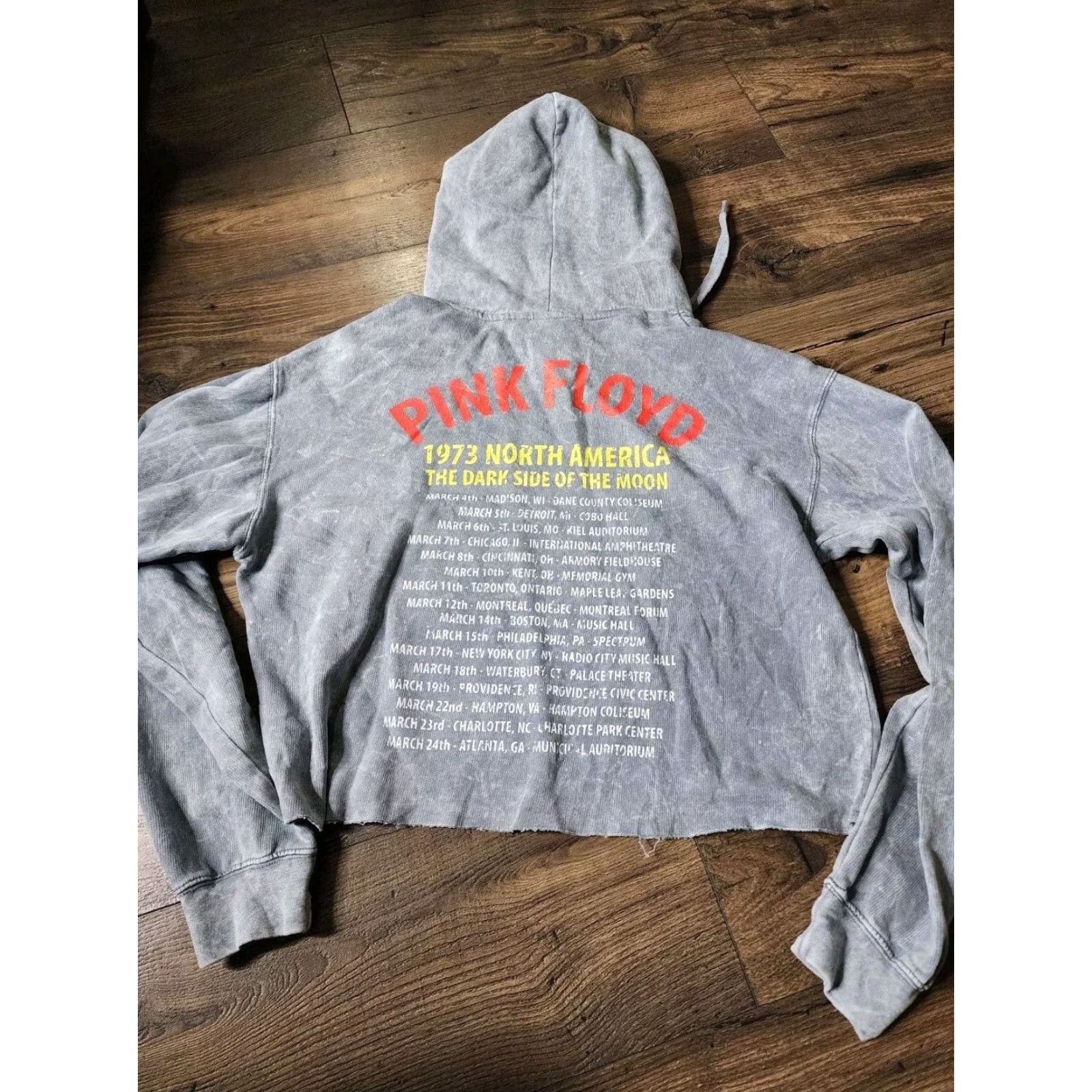Vintage Pink Floyd Hoodie Womens Dark Side Of The Moon Pullover Sweatshirt Blue M Size M / US 6-8 / IT 42-44 - 2 Thumbnail