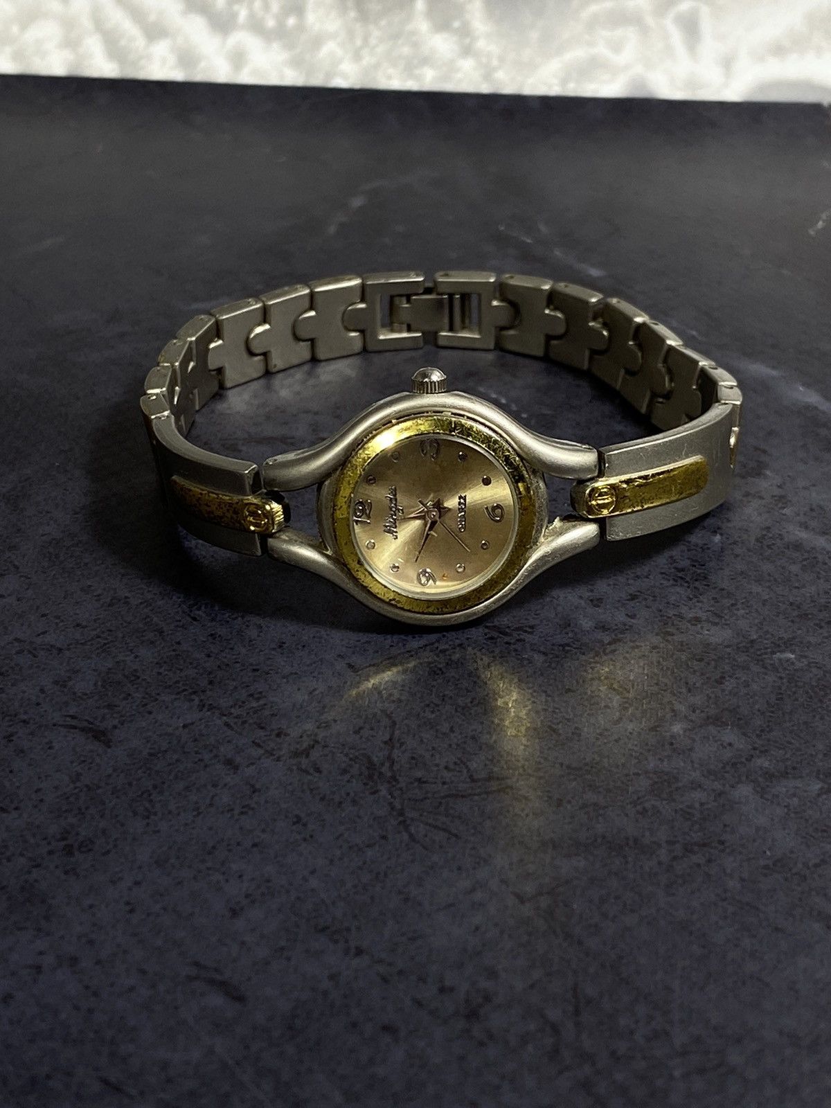 Vintage Two-Tone Petite Watch, Quartz Movement