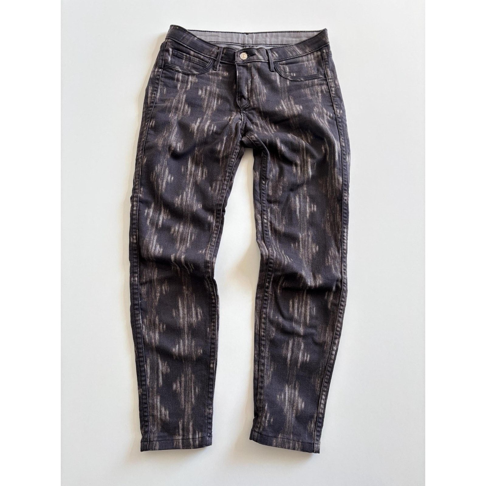 Levi's Levi's Reversible Jeans Ikat Print Solid Grey Archive Rare Size US 27 - 4 Thumbnail