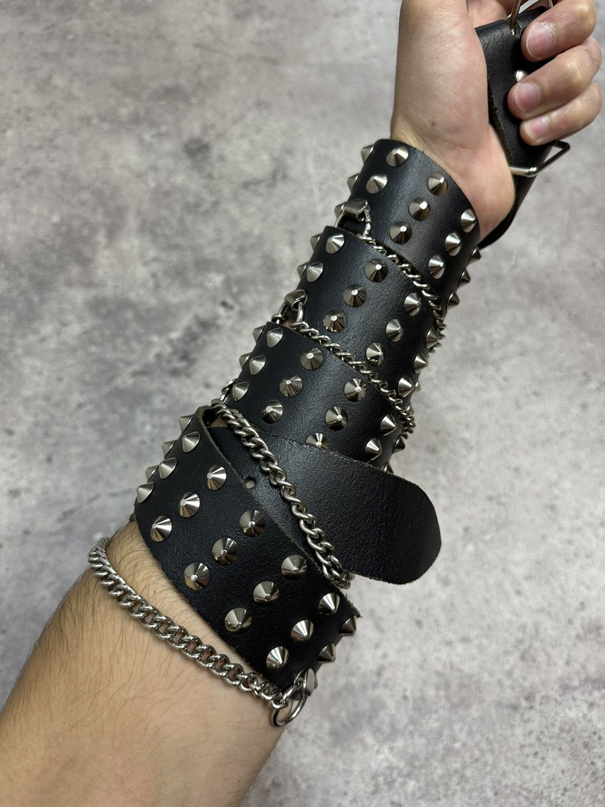 Hysteric Glamour Vintage Y2K Zip Waist Rick Owens Style Punk Leather Belt Size 34 - 5 Thumbnail