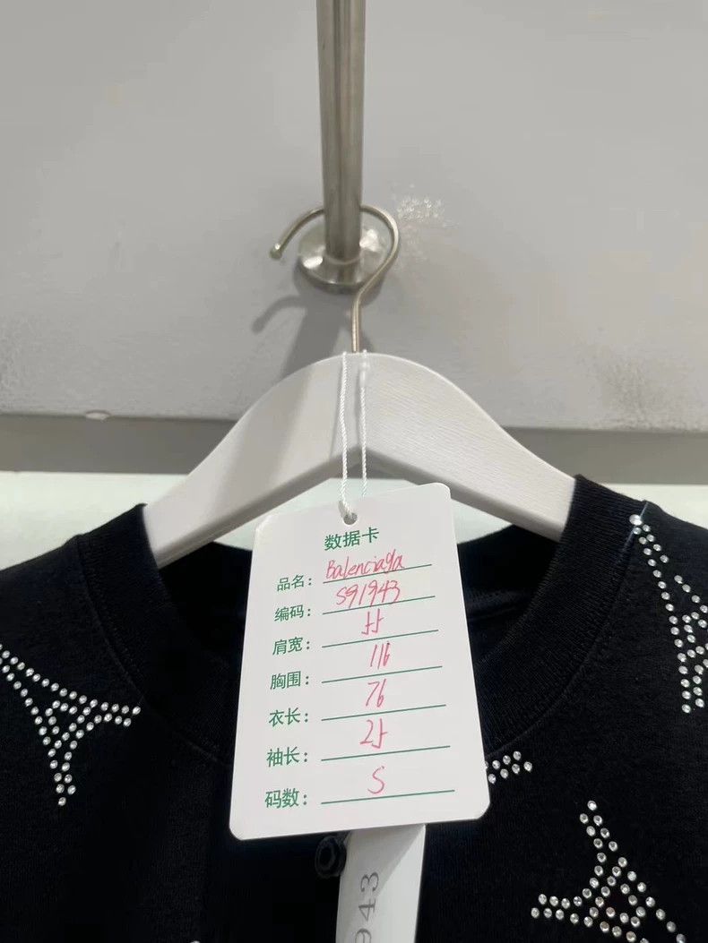 Balenciaga Balenciaga Eiffel Tower rhinestone short sleeve 2502-Nextar Size US S / EU 44-46 / 1 - 7 Thumbnail