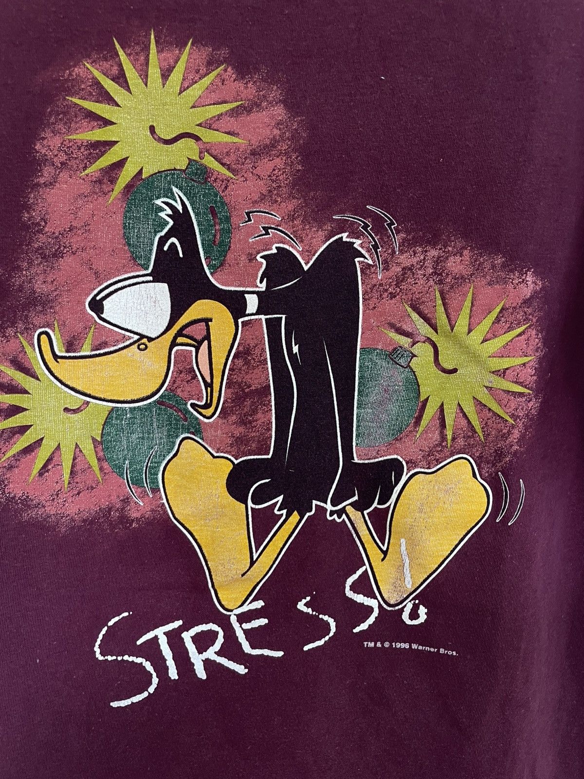 Vintage Vintage 90s Daffy Duck Looney Tunes t shirt Size US M / EU 48-50 / 2 - 4 Thumbnail
