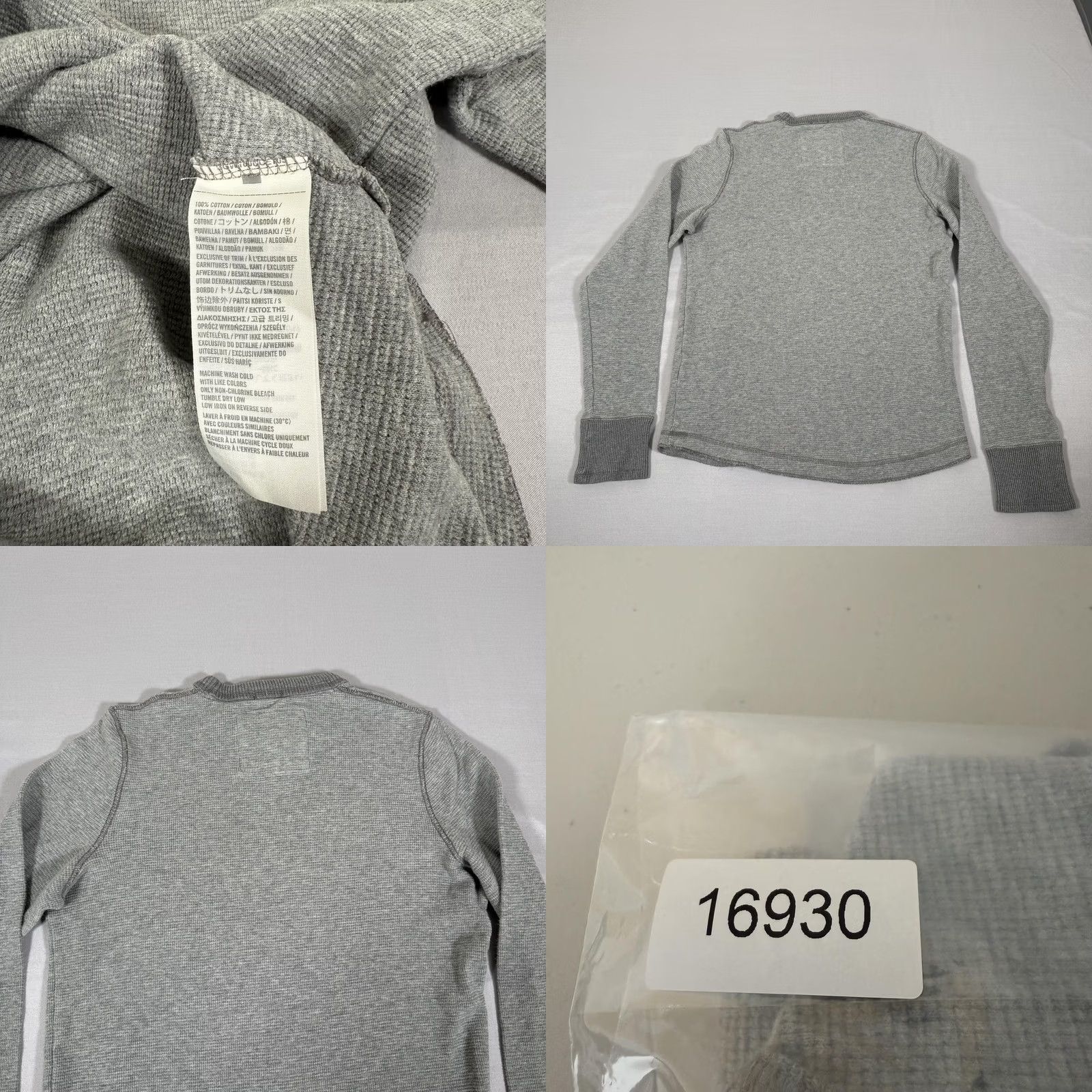 Abercrombie & Fitch Abercrombie & Fitch Shirt Mens M Gray Waffle Knit Thermal Crewneck Moose Y2K Vintage: No? No, Vintage: No Size US M / EU 48-50 / 2 - 8 Thumbnail