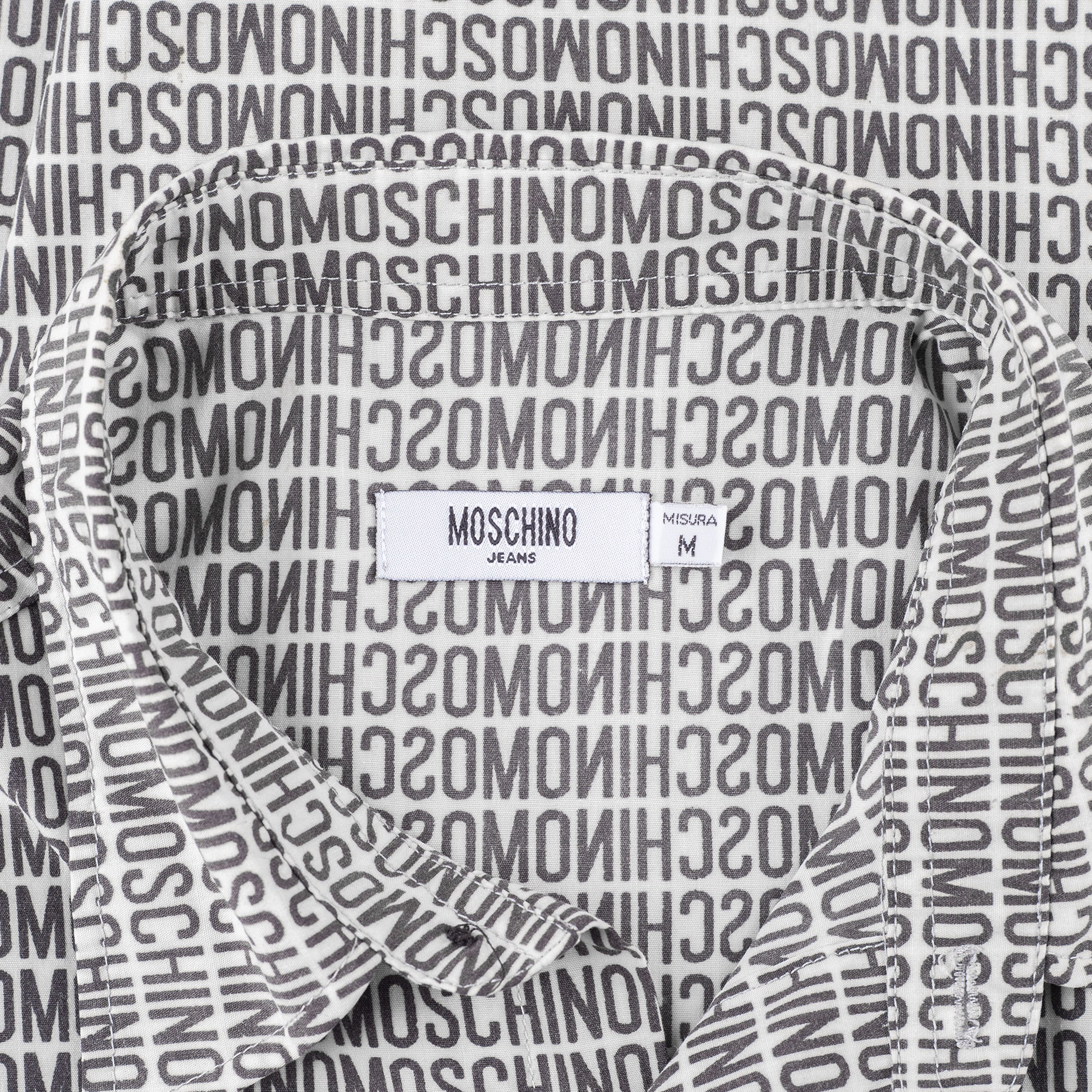 Moschino Moschino Jeans Monogram Long Sleeve Shirt Size US M / EU 48-50 / 2 - 5 Thumbnail