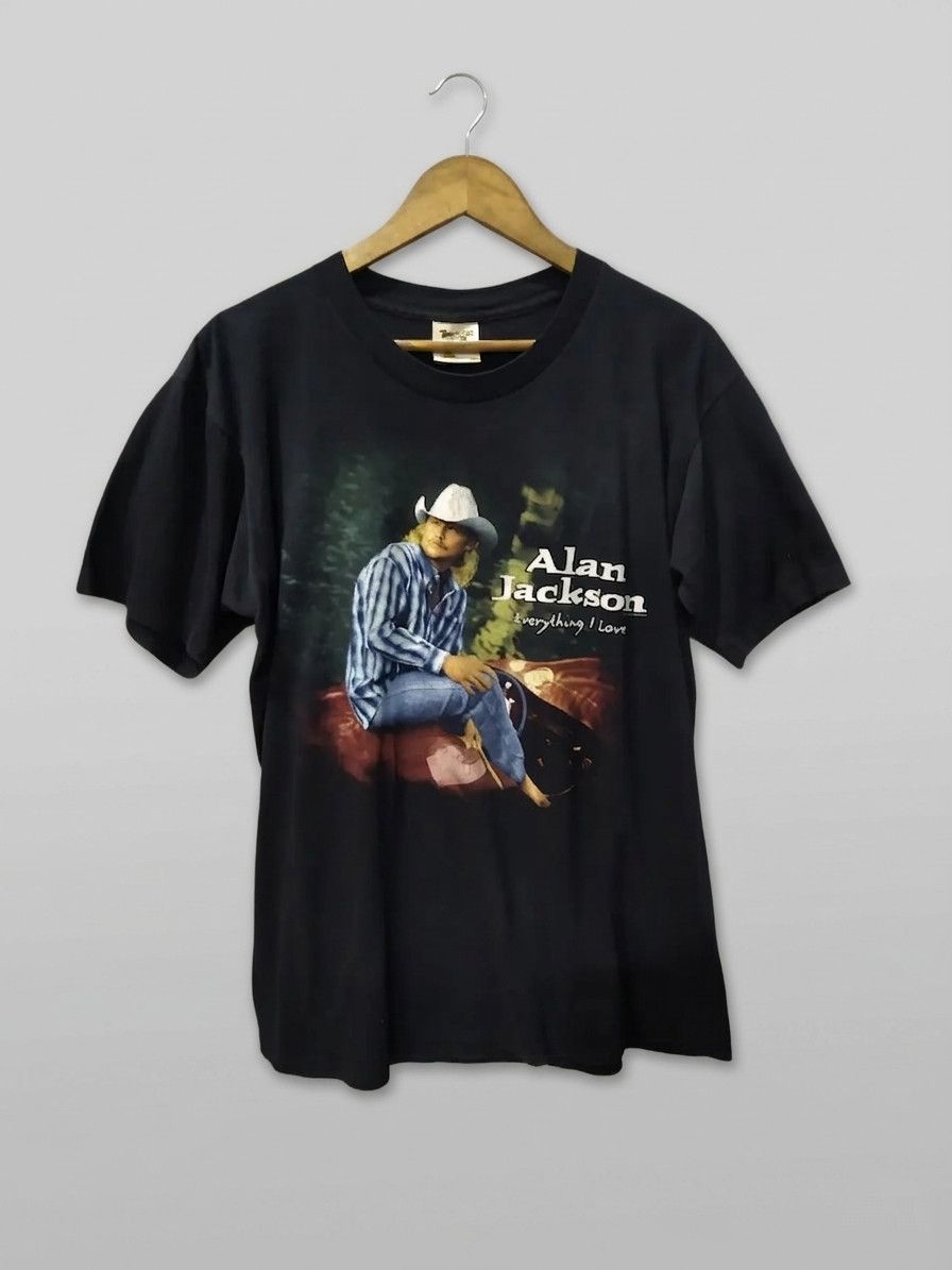 Band Tees Alan Jackson 1996 "Everything I Love" Tennessee River Gold Size US L / EU 52-54 / 3 - 1 Thumbnail