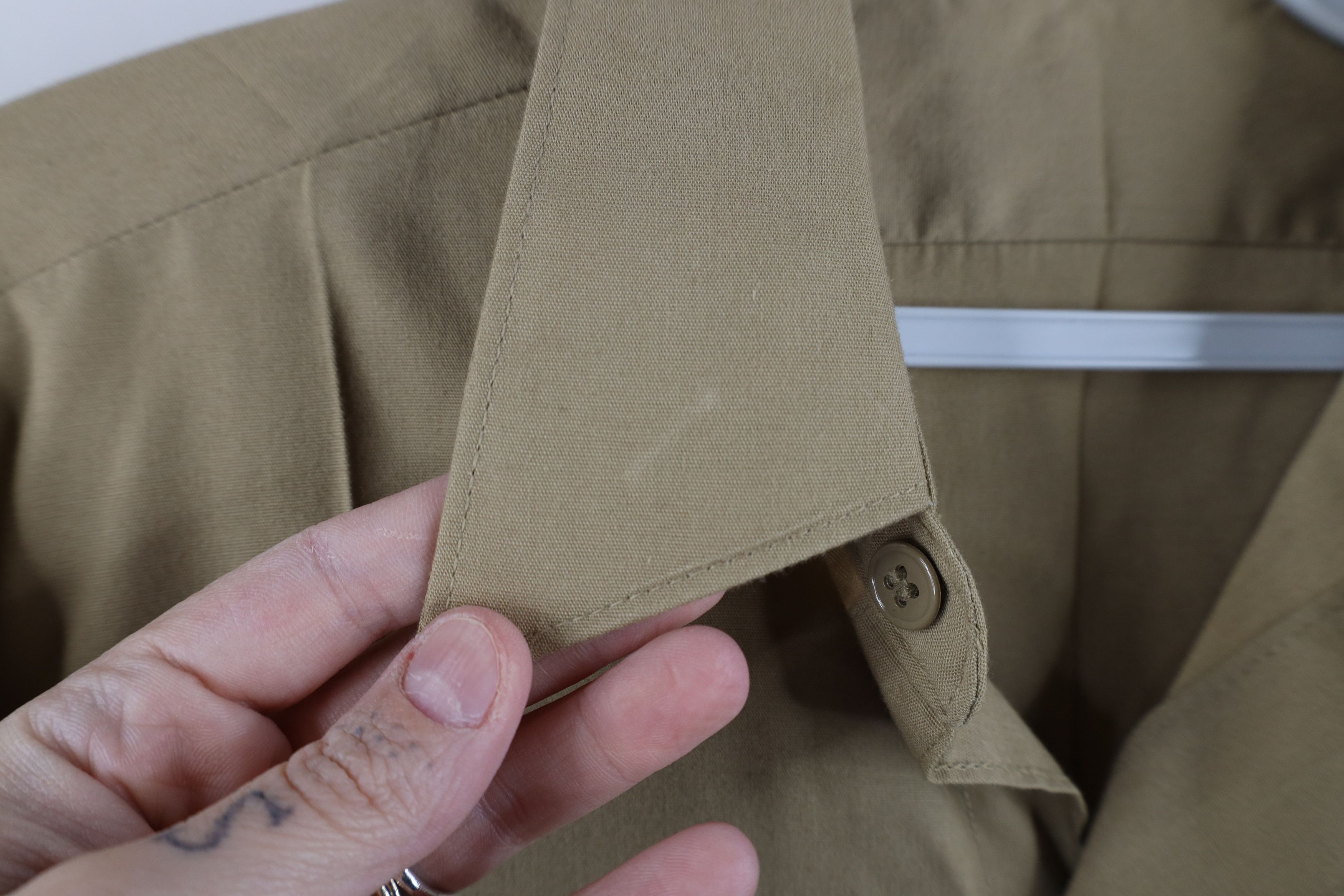 Vintage Vintage 80s Military Marines Collared Button Shirt Khaki USA Size US M / EU 48-50 / 2 - 4 Thumbnail