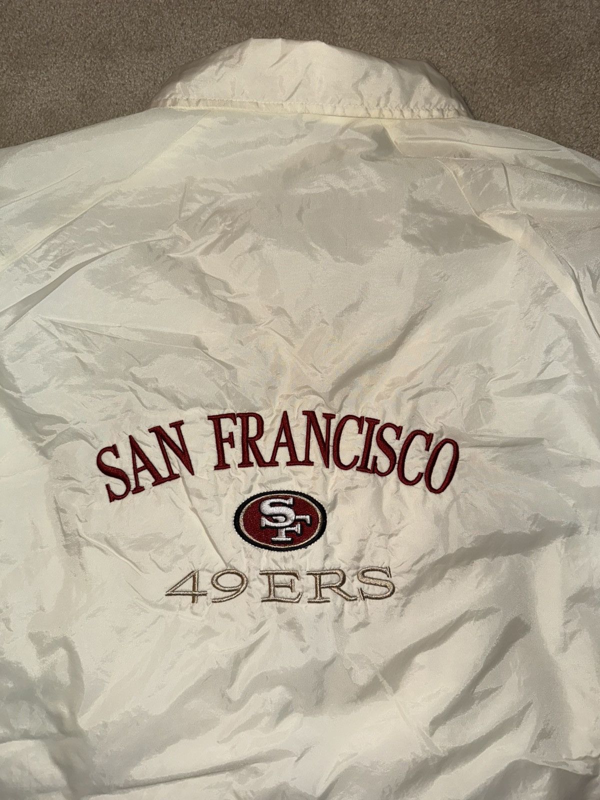 NFL SF 49ers 1990s Vintage Windbreaker Jacket Size US L / EU 52-54 / 3 - 10 Thumbnail