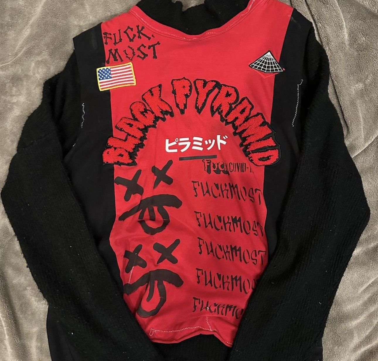Other Custom ‘fuckmost’ long sleeve sweater Size US L / EU 52-54 / 3 - 1 Preview