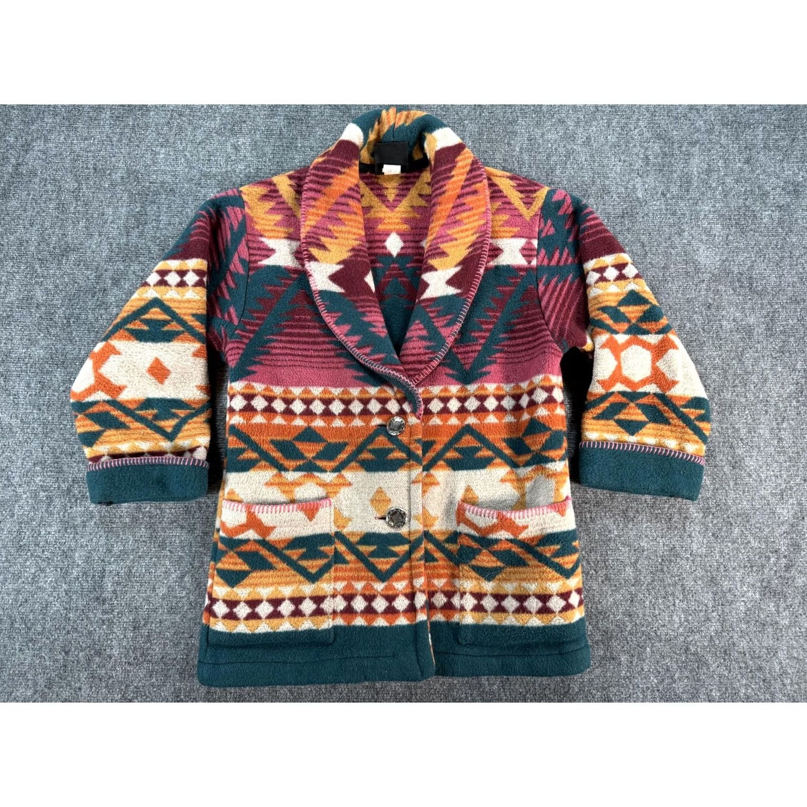 Vintage VINTAGE Circle T Sweater Mens Small Southwest Shawl Collar Cardigan 90s Size US S / EU 44-46 / 1 - 2 Thumbnail