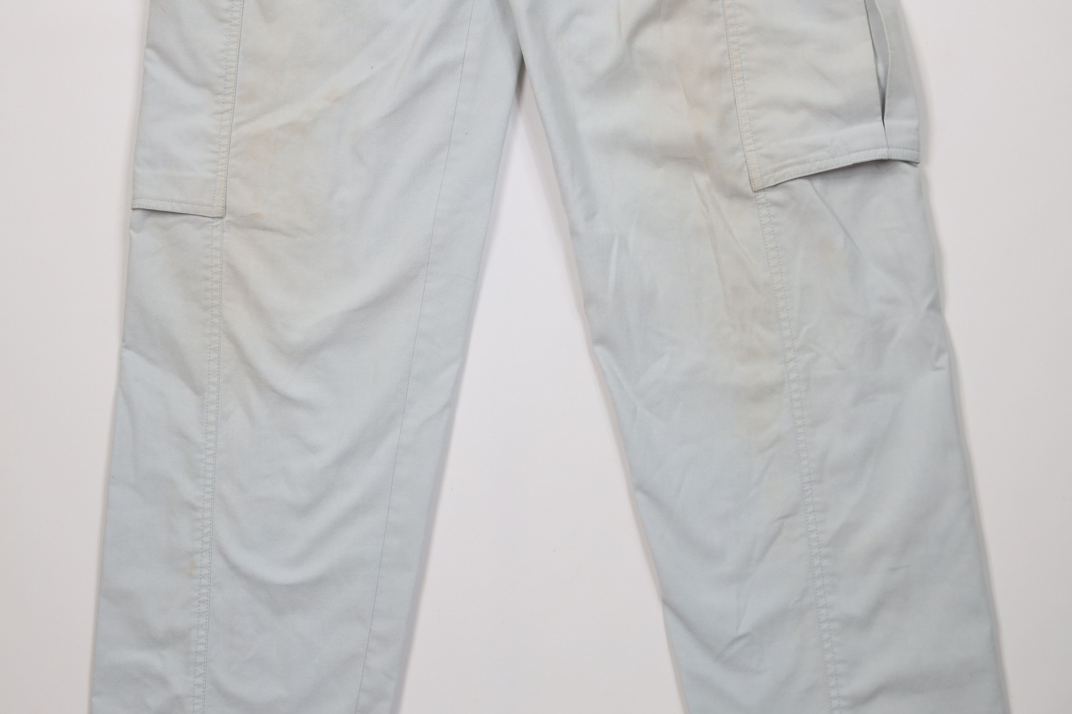 Vintage Vintage 80s 90s Streetwear Tapered Leg Cargo Pants Blue Size US 30 / EU 46 - 3 Thumbnail