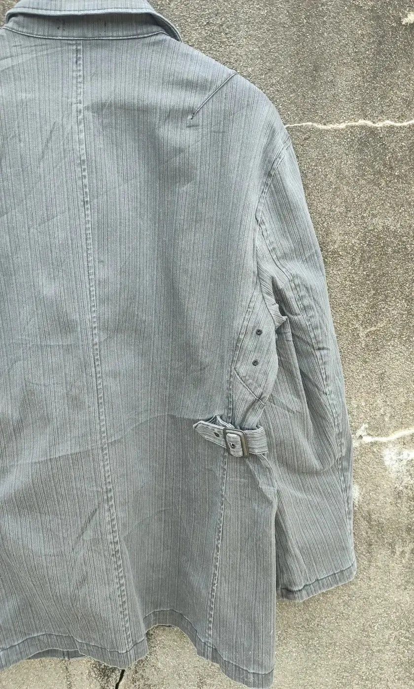 Designer × Japanese Brand Urban Taste Gray Pinstripe Workwear Jacket (Size 2L) Size US L / EU 52-54 / 3 - 11 Thumbnail