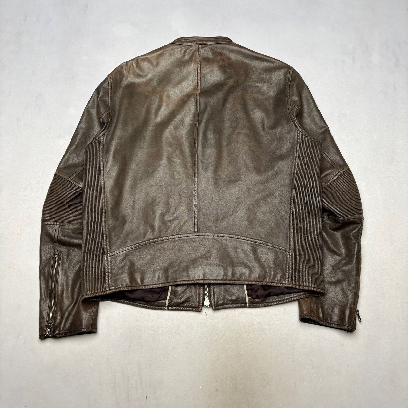 Theory Theory Jett Tomlin Leather Moto Jacket Men's XL Biker Size US XL / EU 56 / 4 - 3 Thumbnail