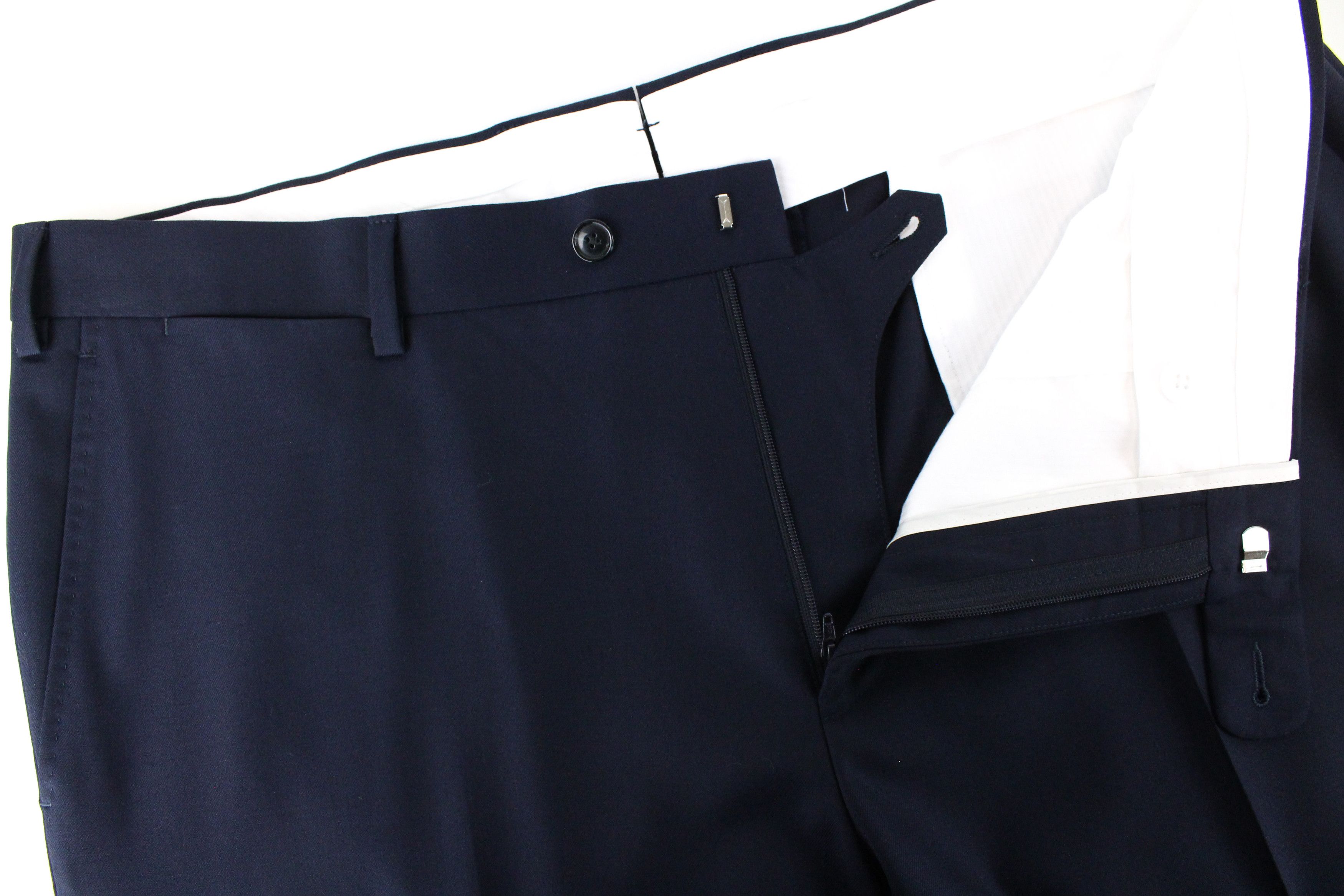 Suitsupply BRESCIA UK44R Navy Wool Trousers 55113 Size US 44 / EU 60 - 4 Thumbnail