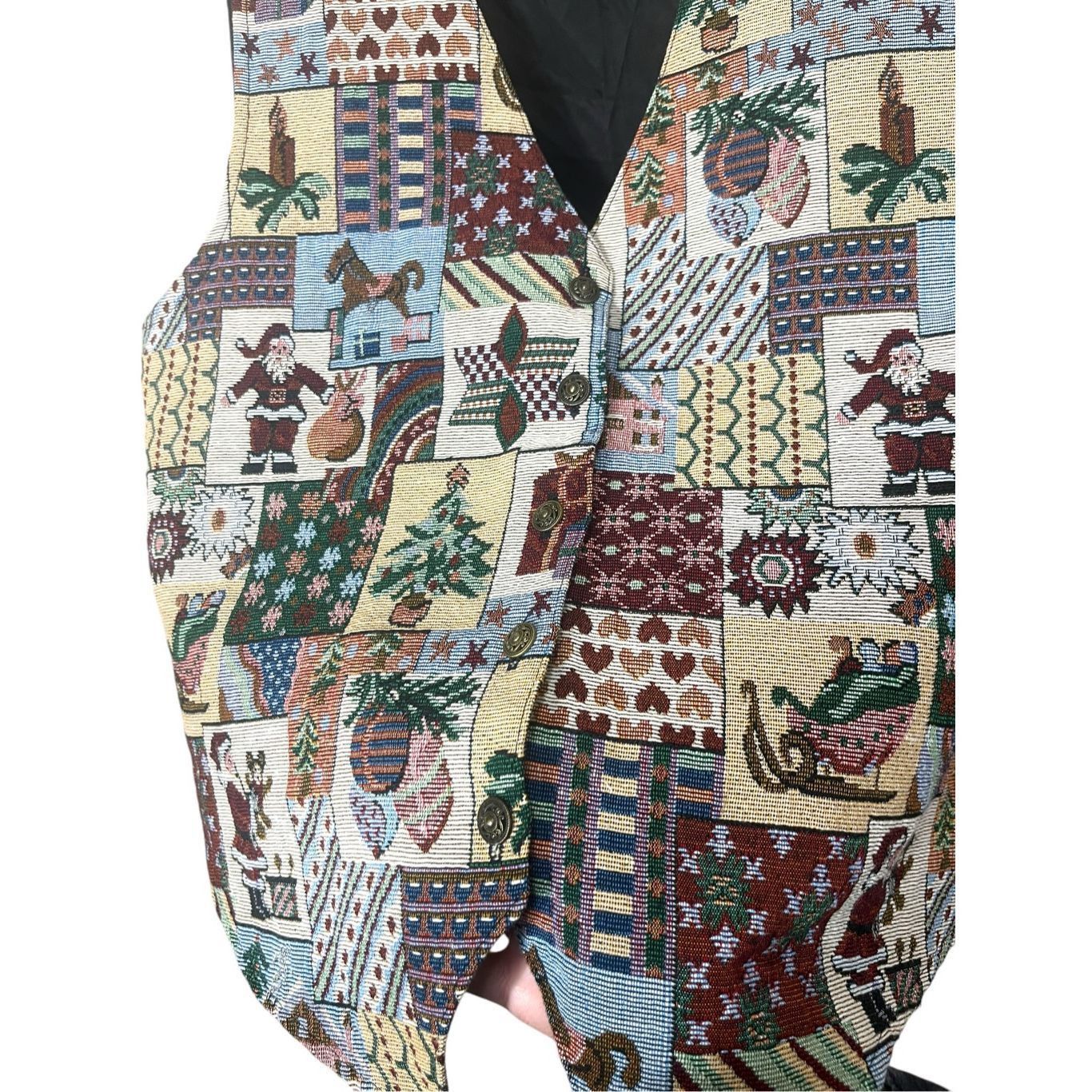 Other Vintage Bobbie Brooks Tapestry Christmas Holiday Vest Size L Size L / US 10 / IT 46 - 3 Thumbnail