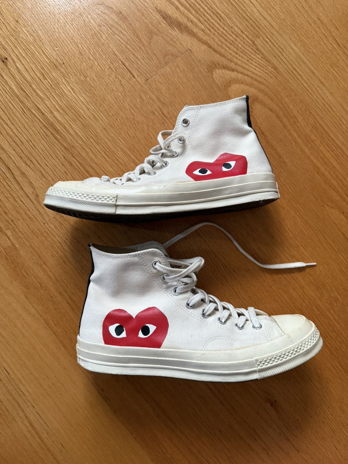 Comme des Garcons PLAY Comme Des Garçons Converse White Size US 10 / EU 43 - 7 Thumbnail