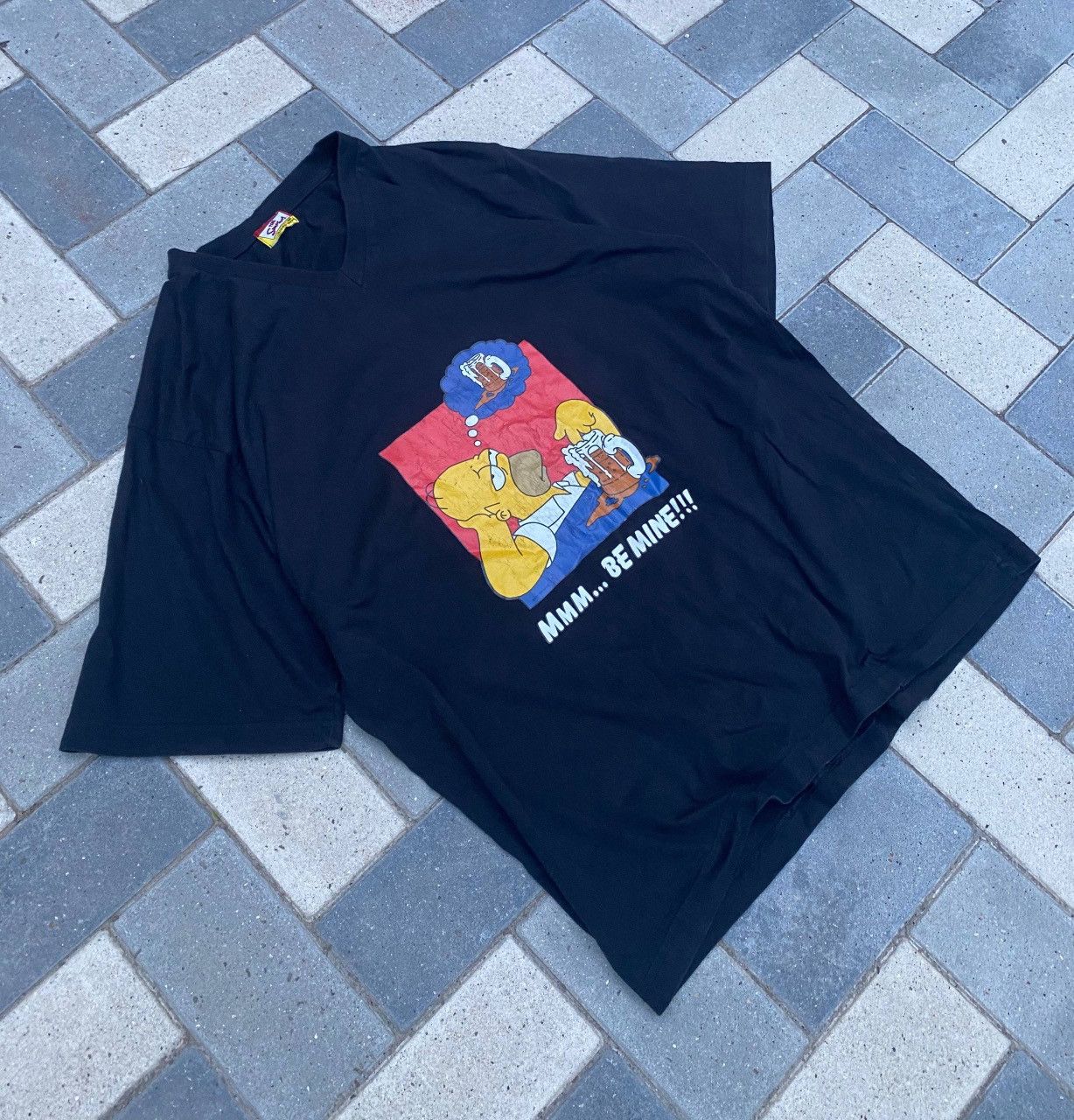 The Simpsons Vintage 1999 The Simpsons Homer “Mmm… Be Mine!!!” Tee Size US L / EU 52-54 / 3 - 12 Thumbnail