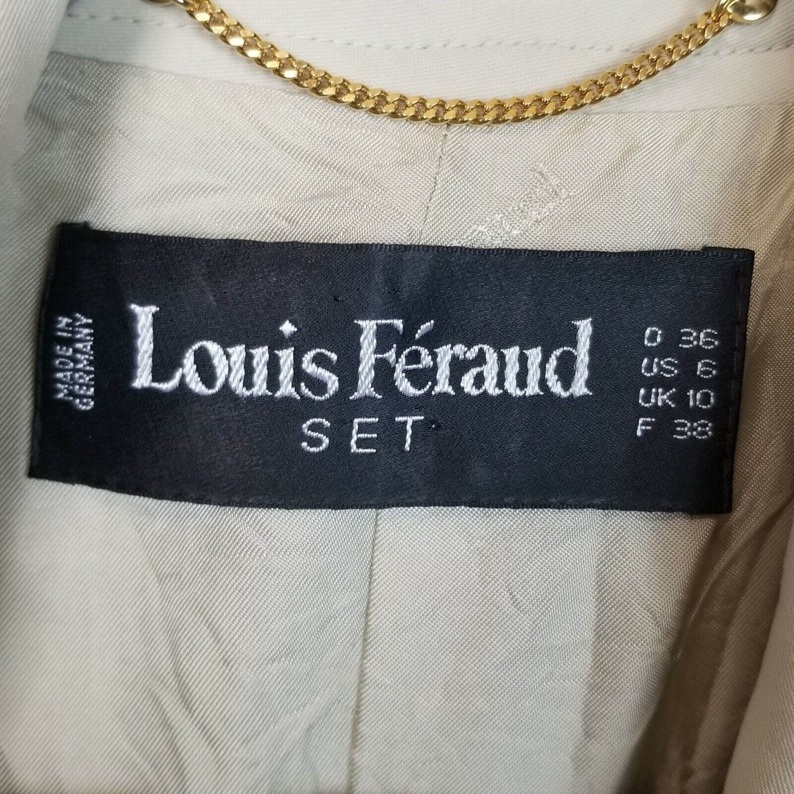Louis Feraud Vintage Louis Feraud Womens 2 Pc Set Blazer Skirt Sz 6 Corp Size M / US 6-8 / IT 42-44 - 7 Thumbnail
